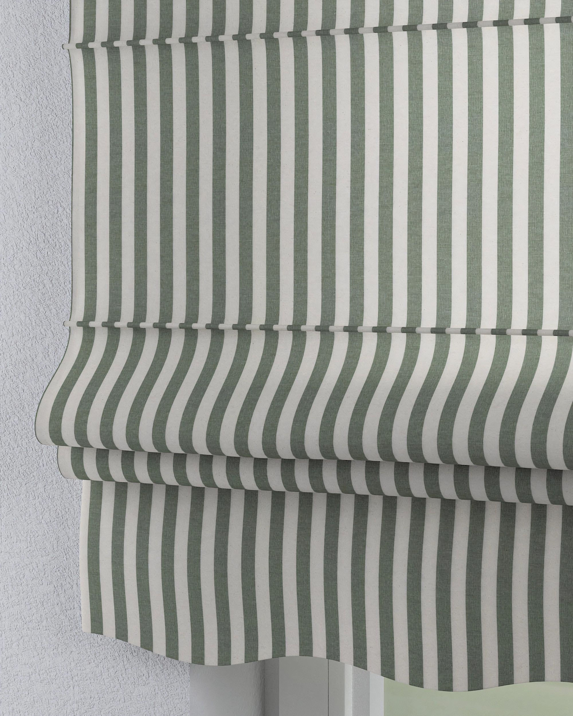 Store bateau Mela couleur vert tissu à motifs (hover)