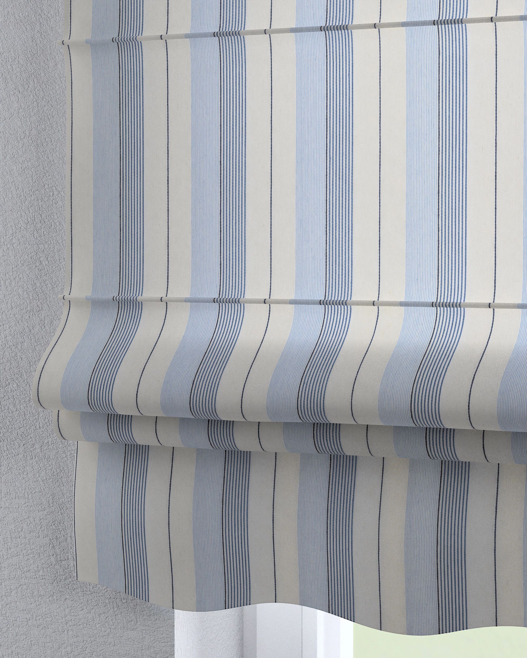 Store bateau Mela couleur bleu tissu tresse, à motifs (hover)