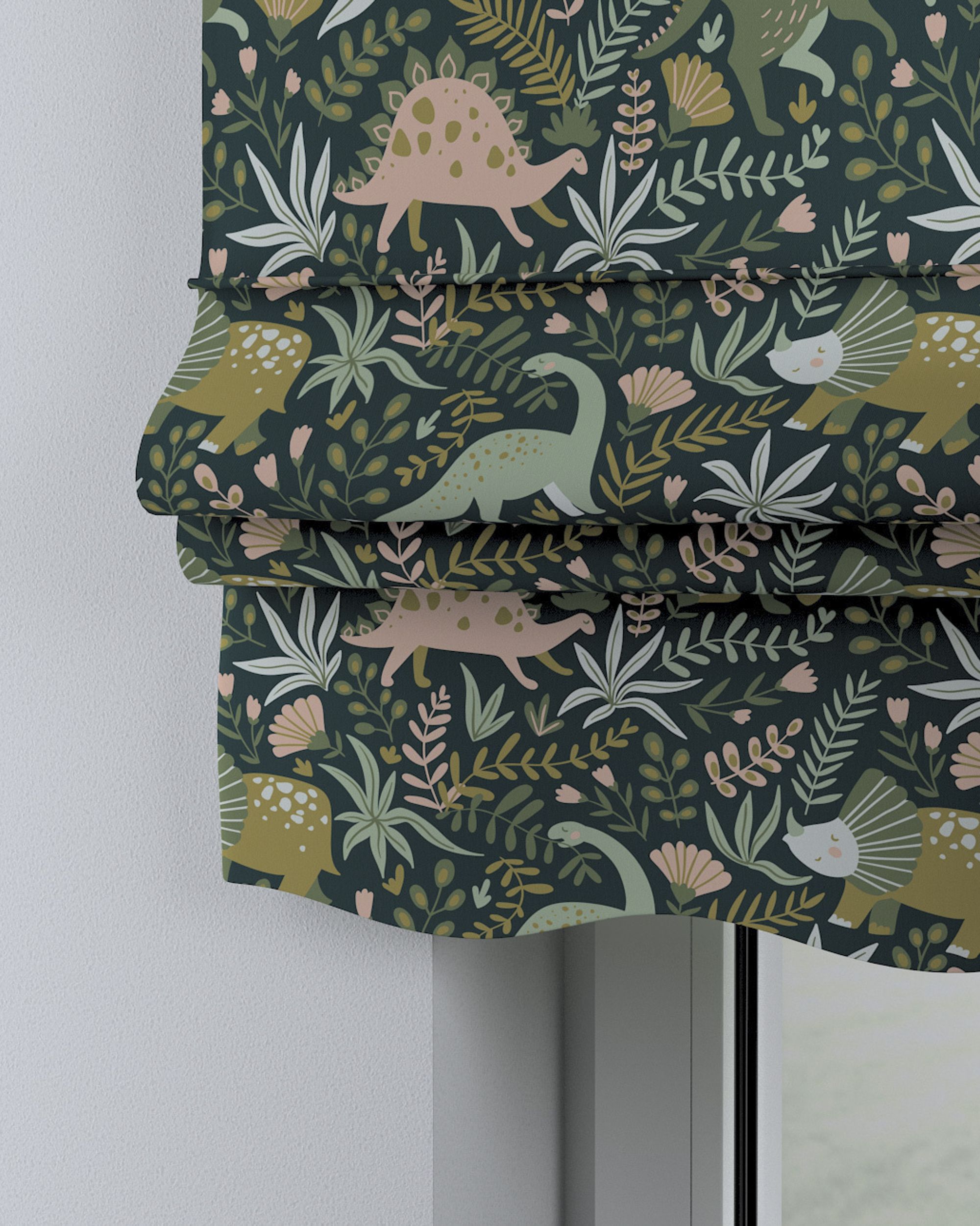 Store bateau Mela couleur vert tissu à motifs (hover)