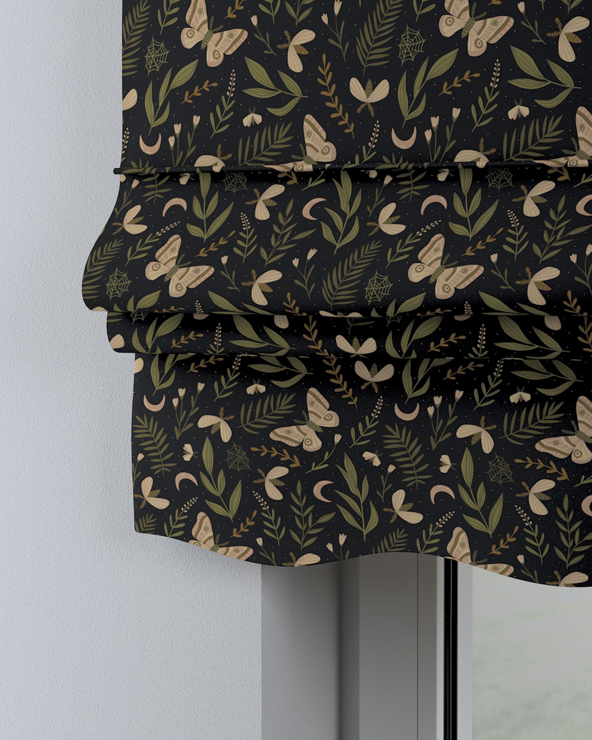 Store bateau Mela couleur noir tissu à motifs (hover)