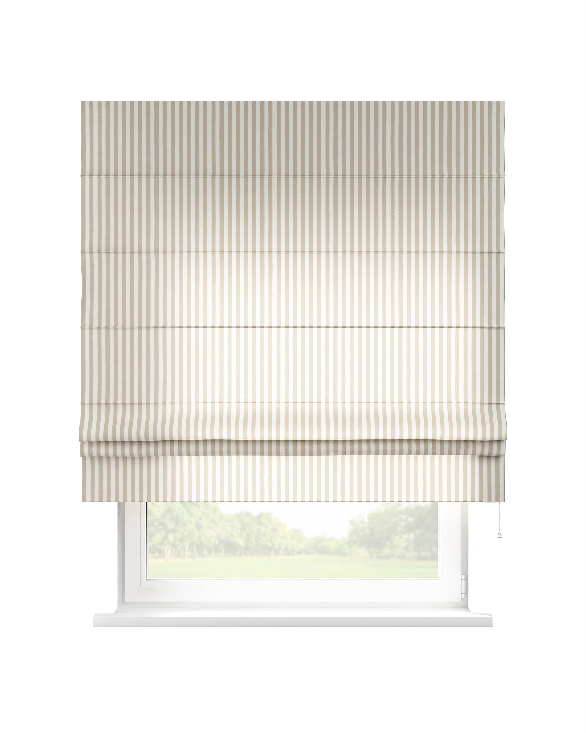 Store bateau Sammy couleur beige tissu à motifs