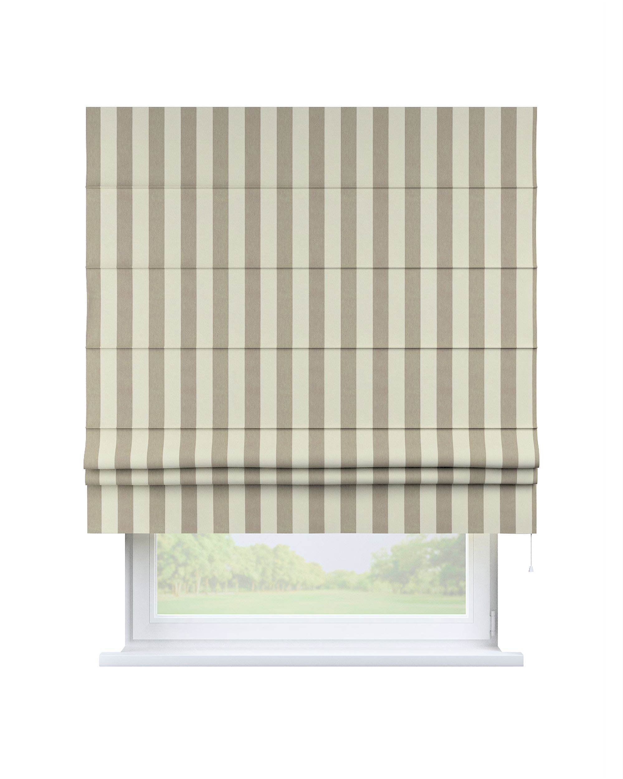 Store bateau Sammy couleur beige tissu à motifs