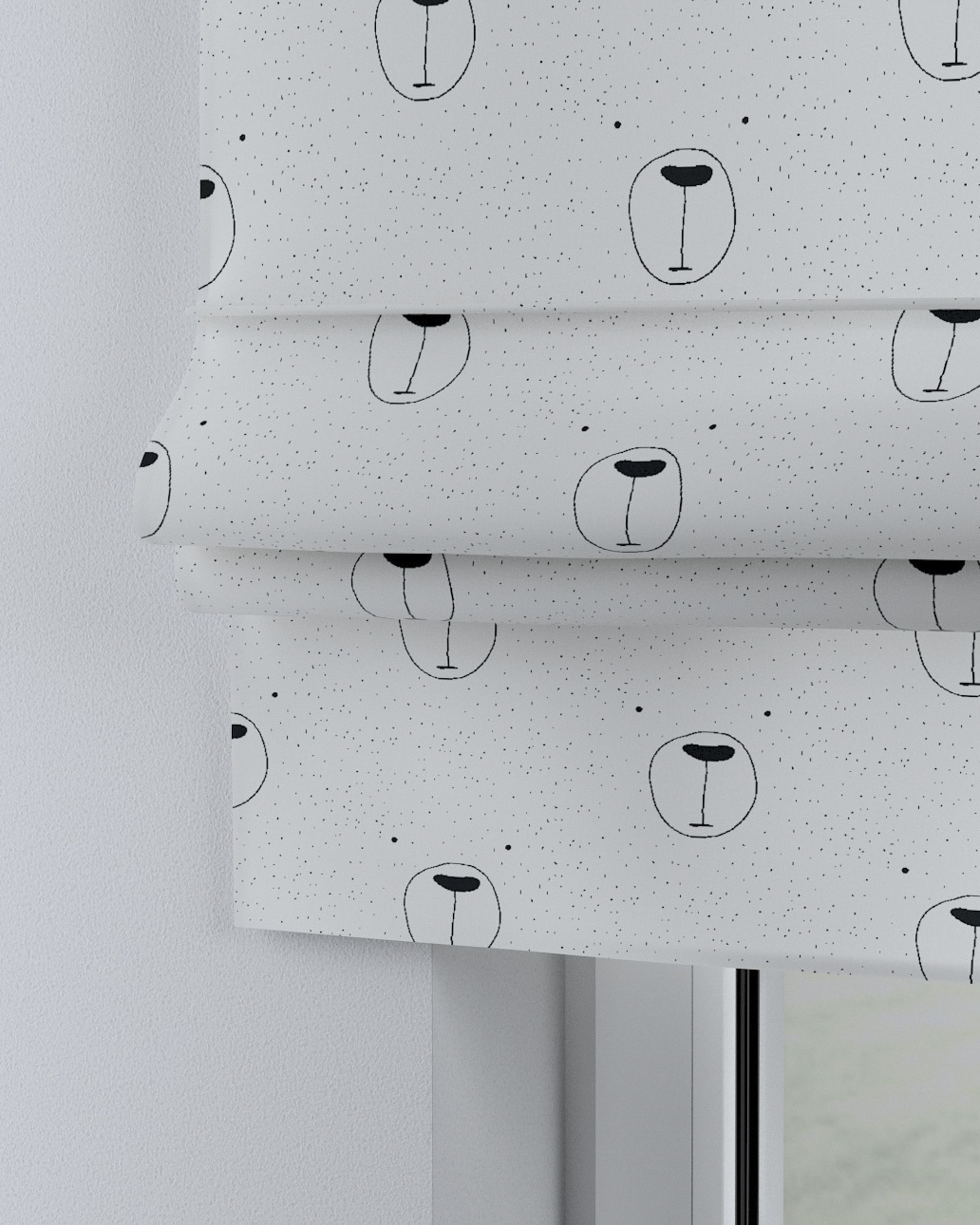 Store bateau Sammy couleur blanc tissu à motifs (hover)