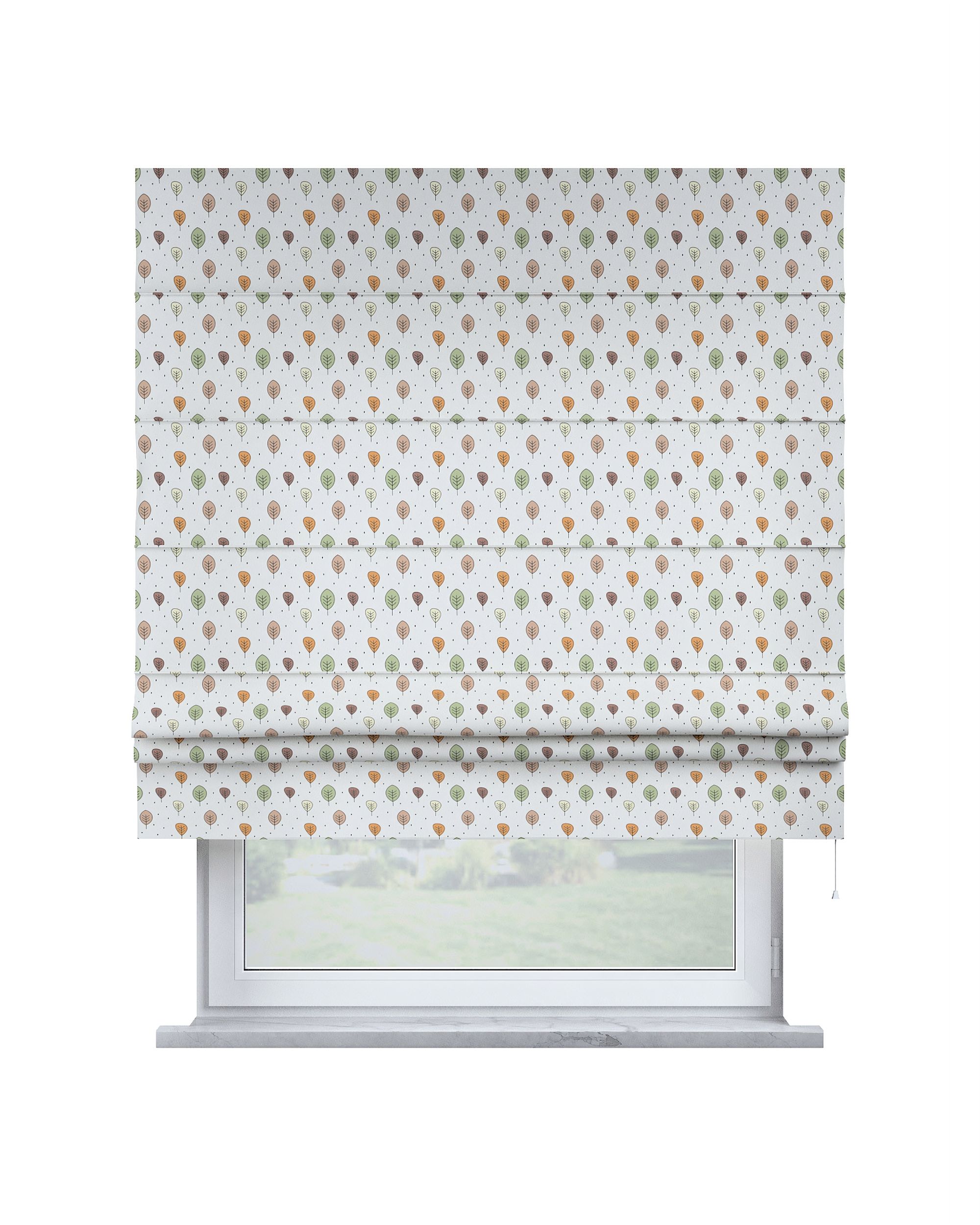 Store bateau Sammy couleur marron tissu à motifs