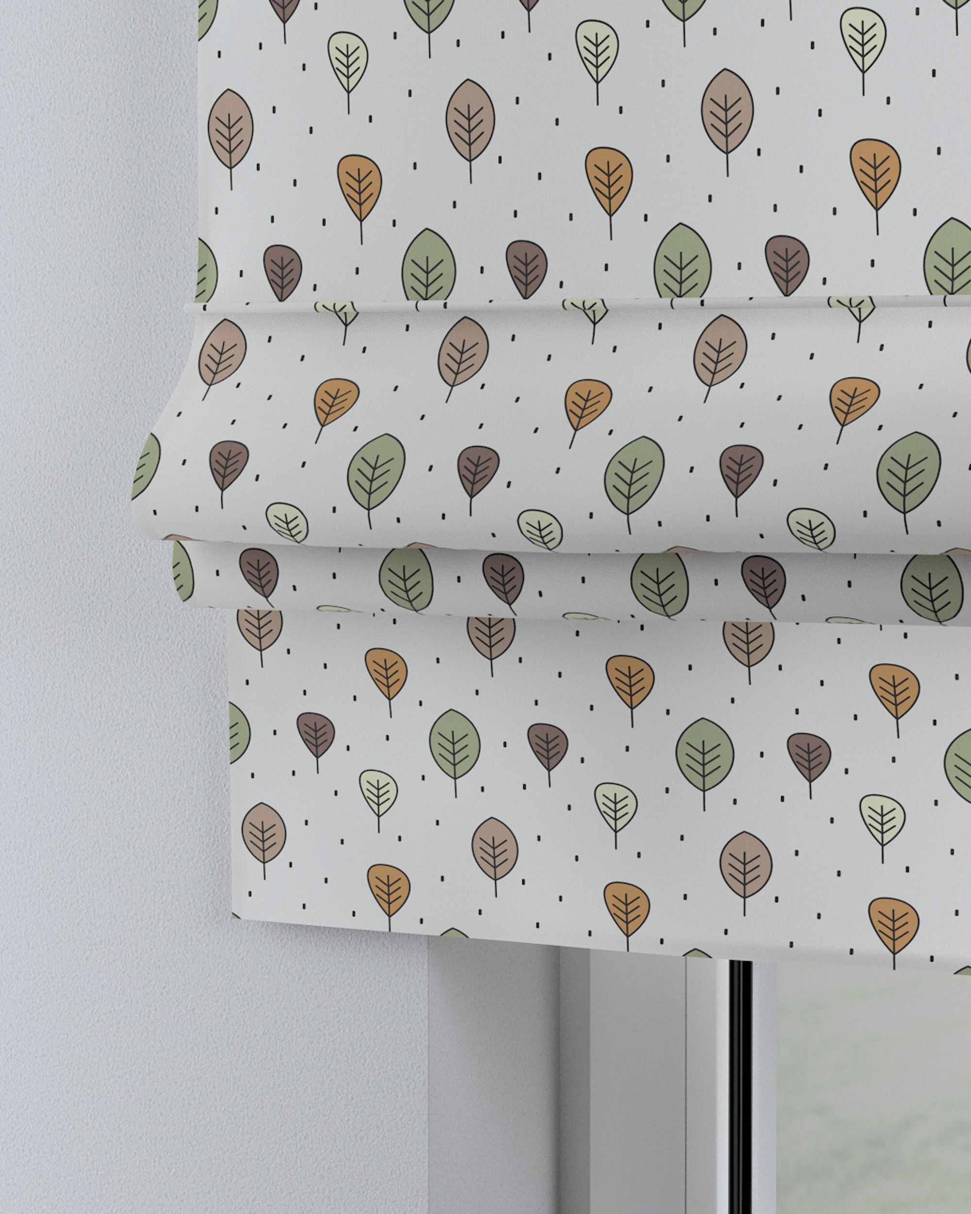 Store bateau Sammy couleur marron tissu à motifs (hover)