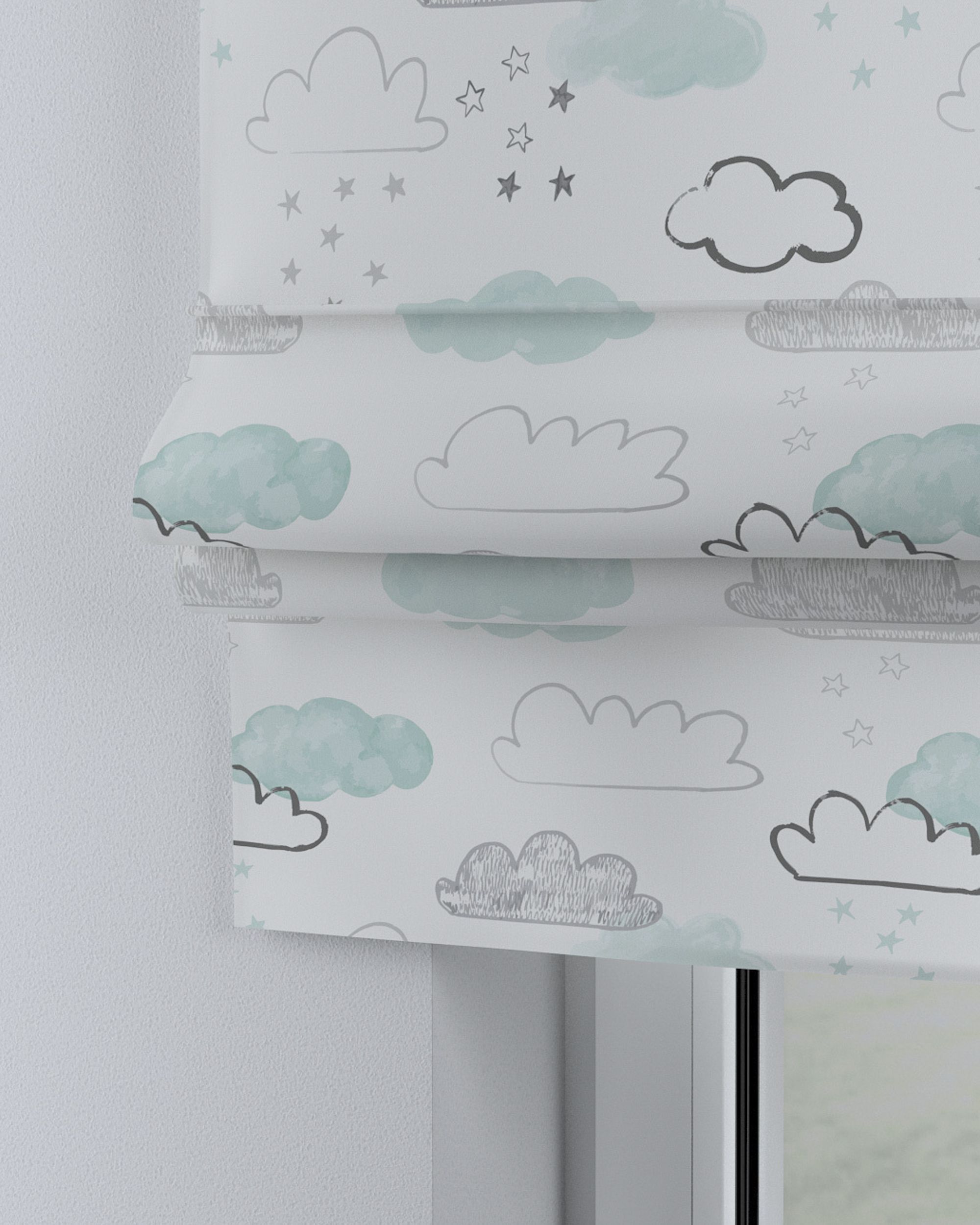 Store bateau Sammy couleur blanc tissu à motifs (hover)
