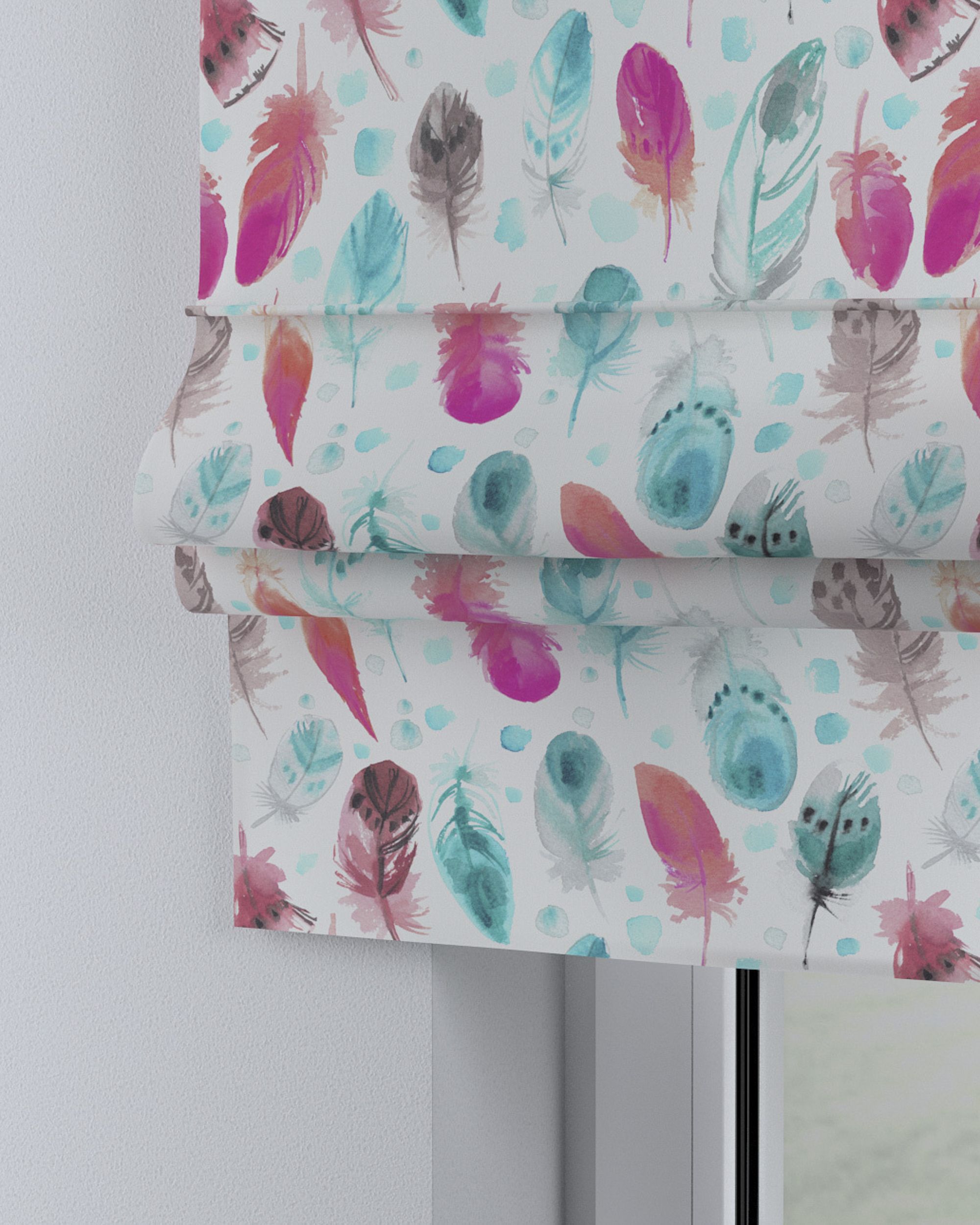 Store bateau Sammy couleur bleu tissu à motifs (hover)