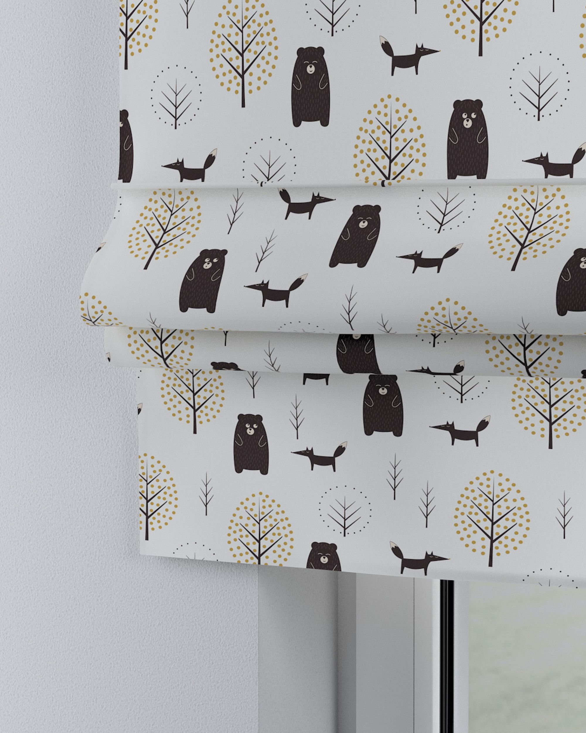 Store bateau Sammy couleur marron tissu à motifs (hover)