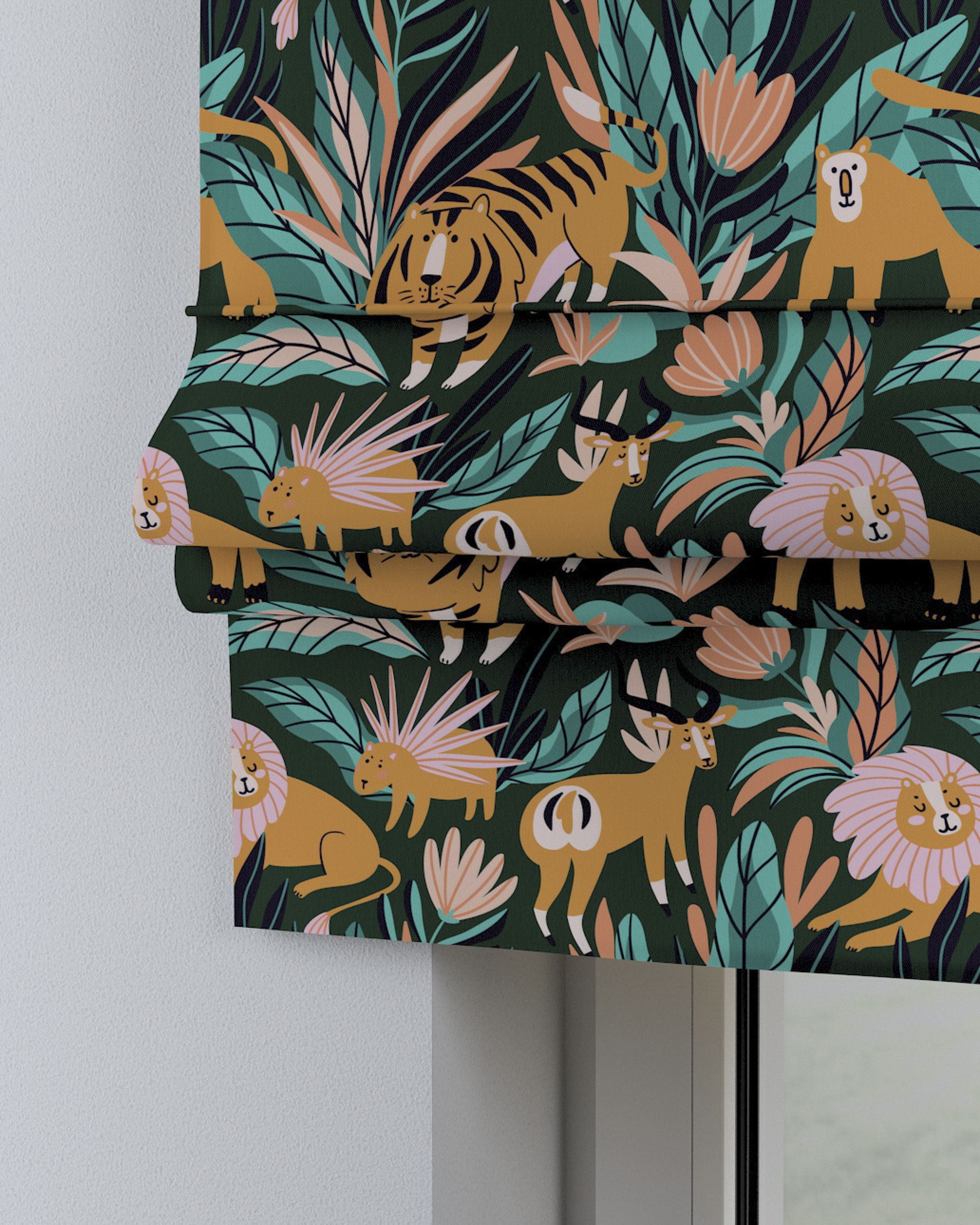 Store bateau Sammy couleur orange tissu à motifs (hover)
