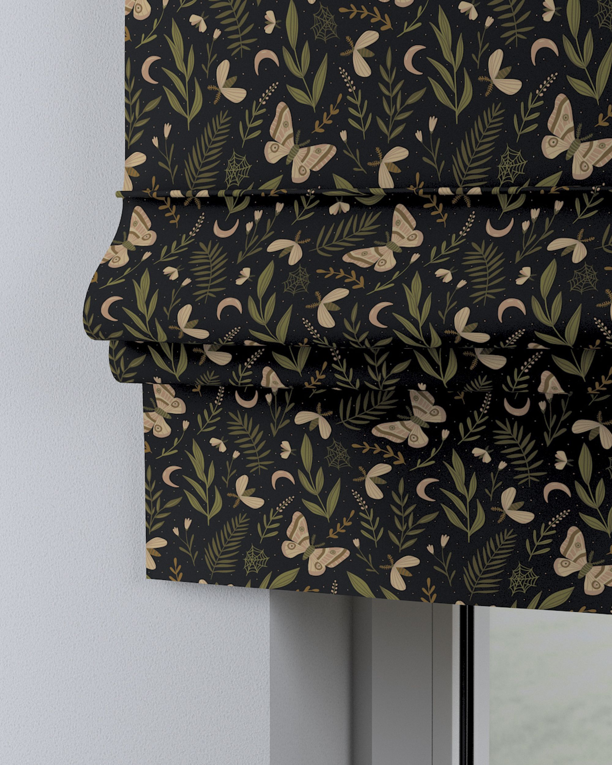 Store bateau Sammy couleur noir tissu à motifs (hover)
