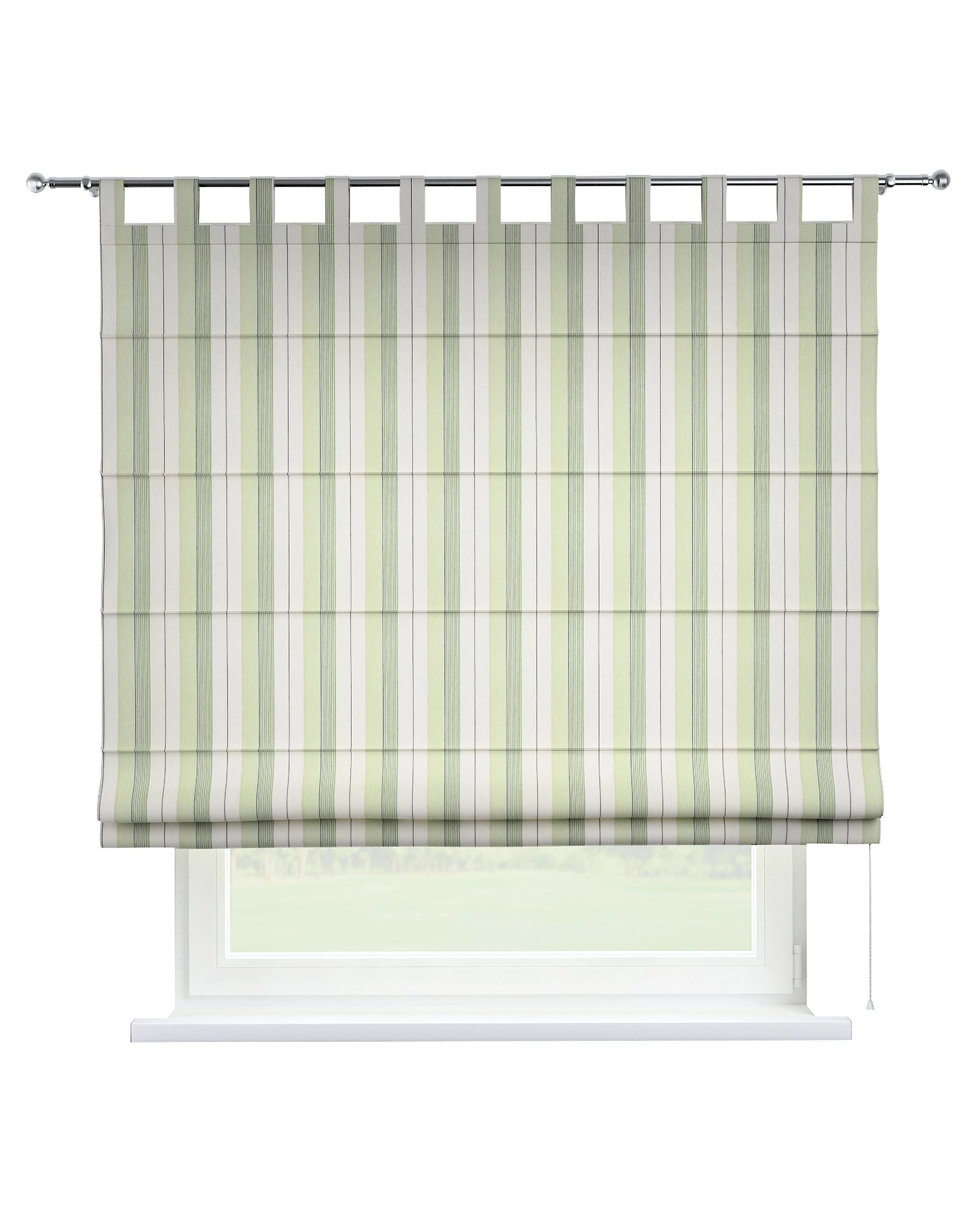 Store bateau Oli couleur vert tissu tresse, à motifs