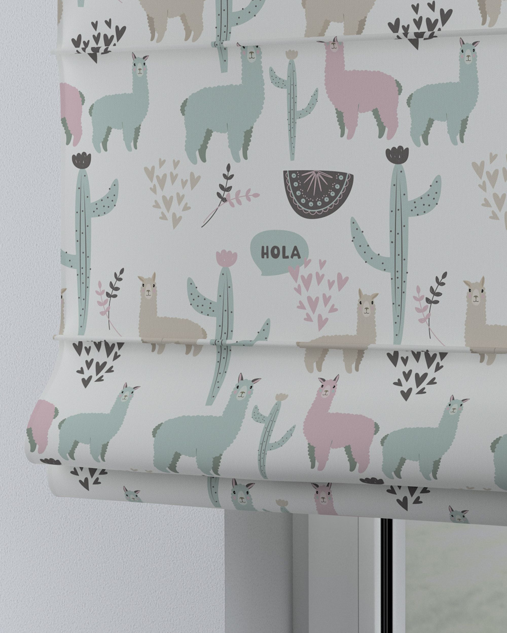 Store bateau Oli couleur vert tissu à motifs (hover)