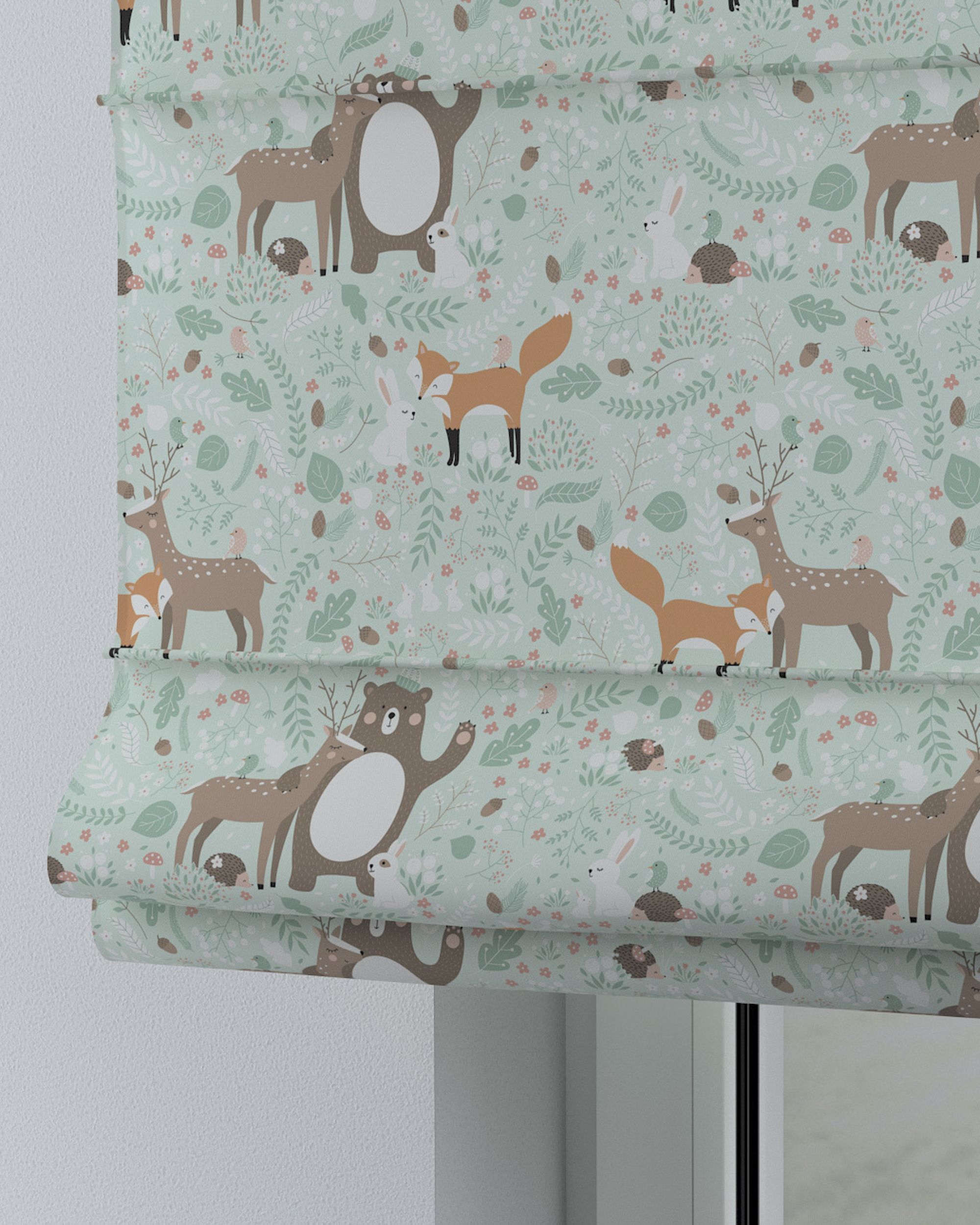 Store bateau Oli couleur vert tissu à motifs (hover)