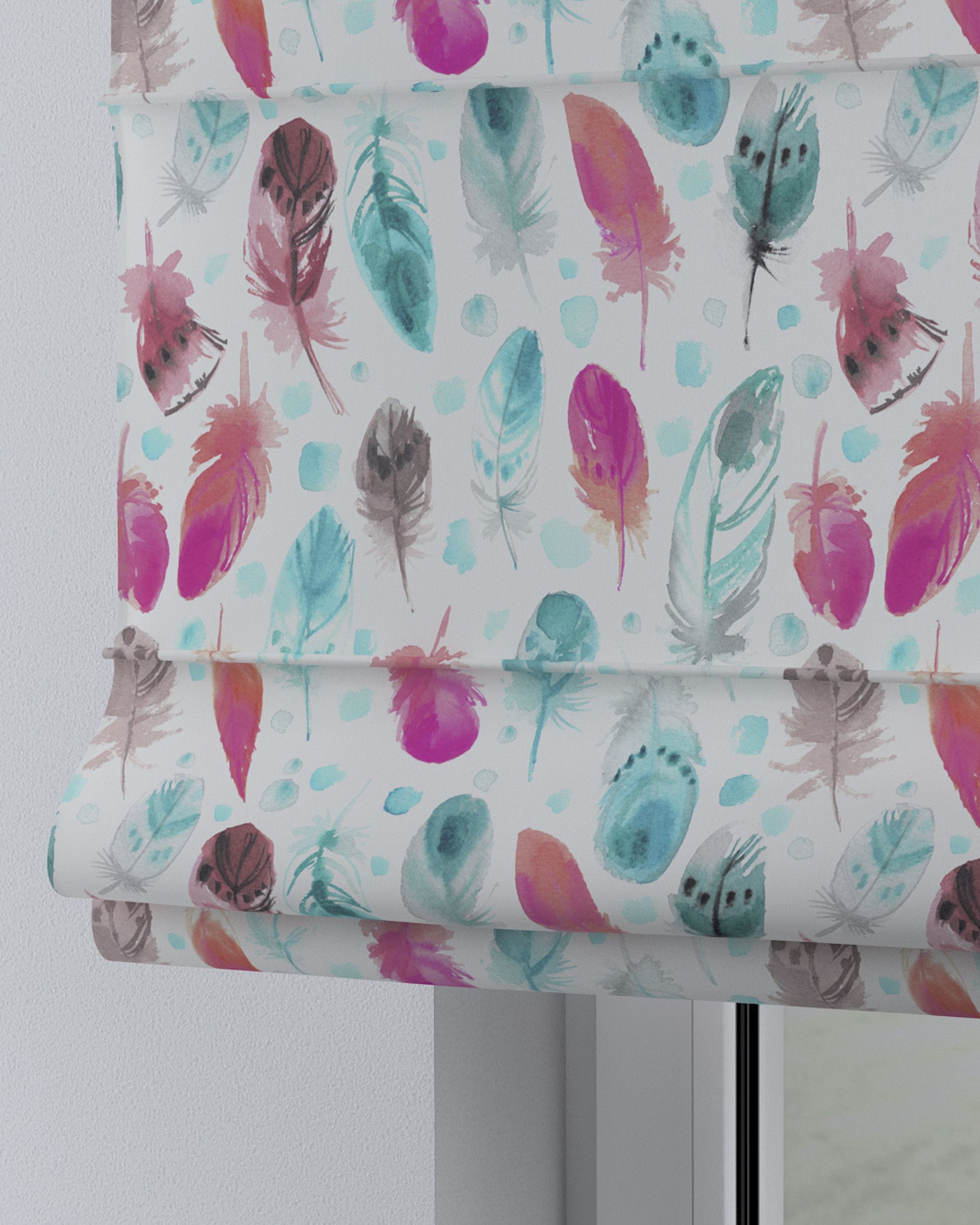 Store bateau Oli couleur bleu tissu à motifs (hover)