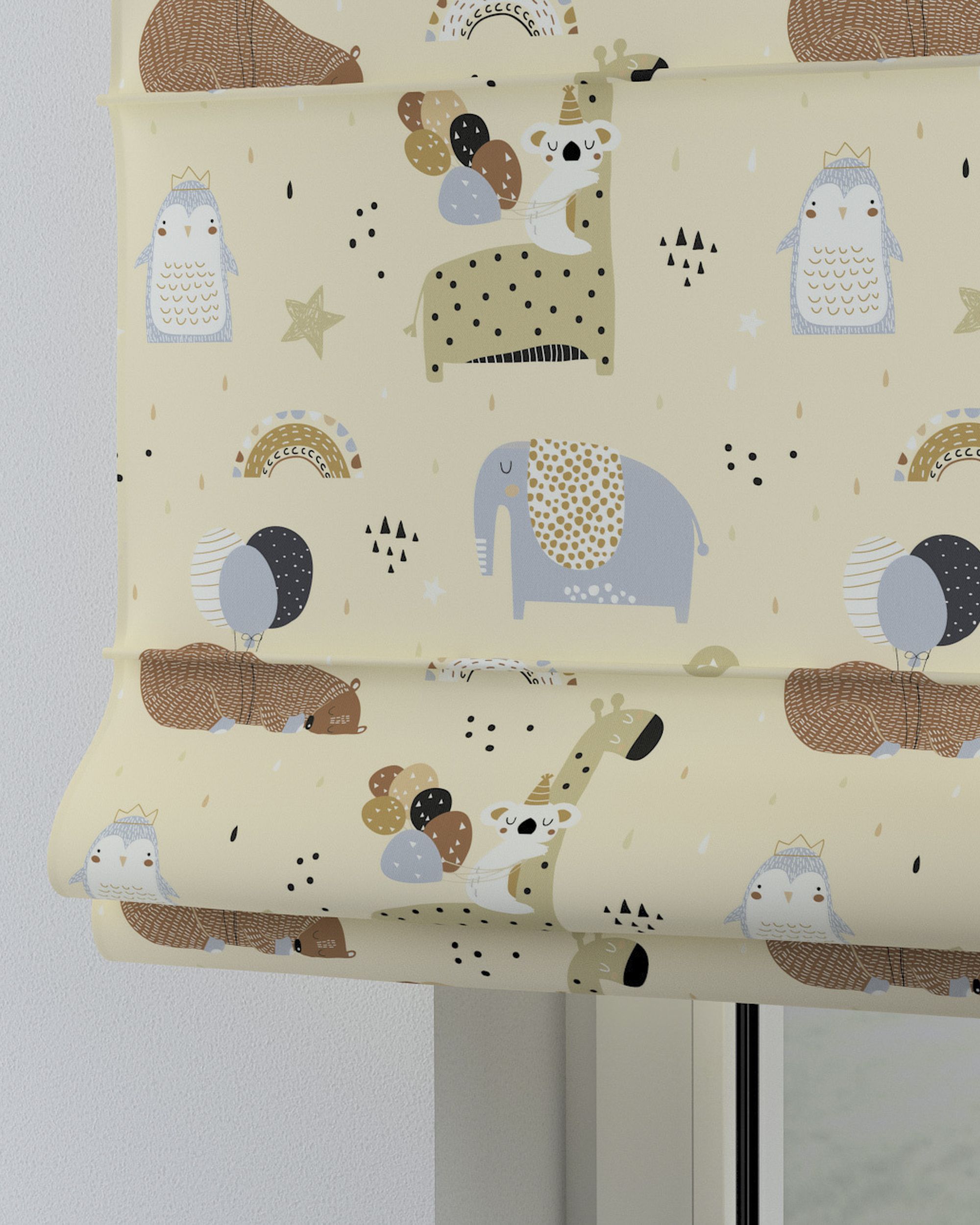 Store bateau Oli couleur beige tissu à motifs (hover)