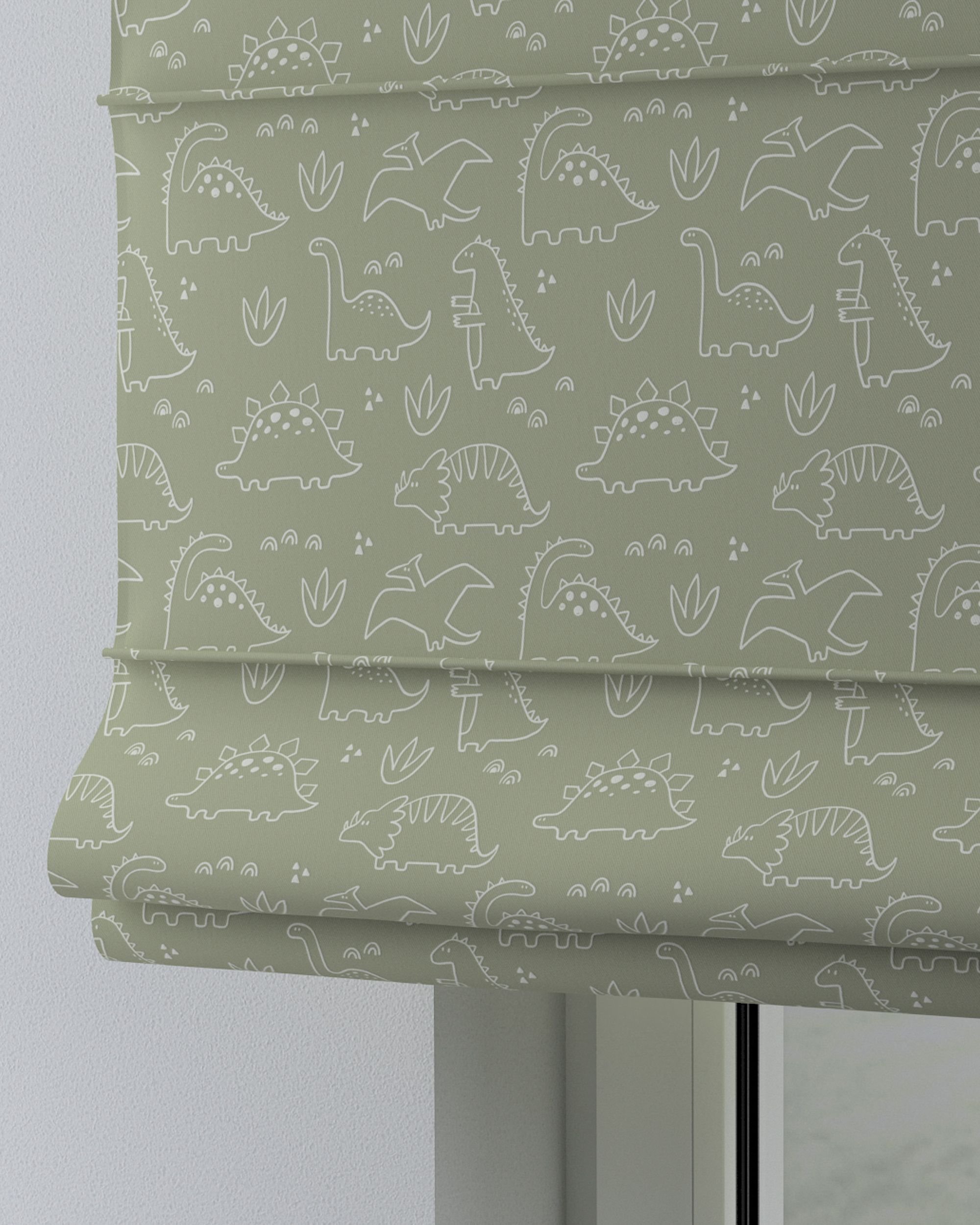 Store bateau Oli couleur vert tissu à motifs (hover)