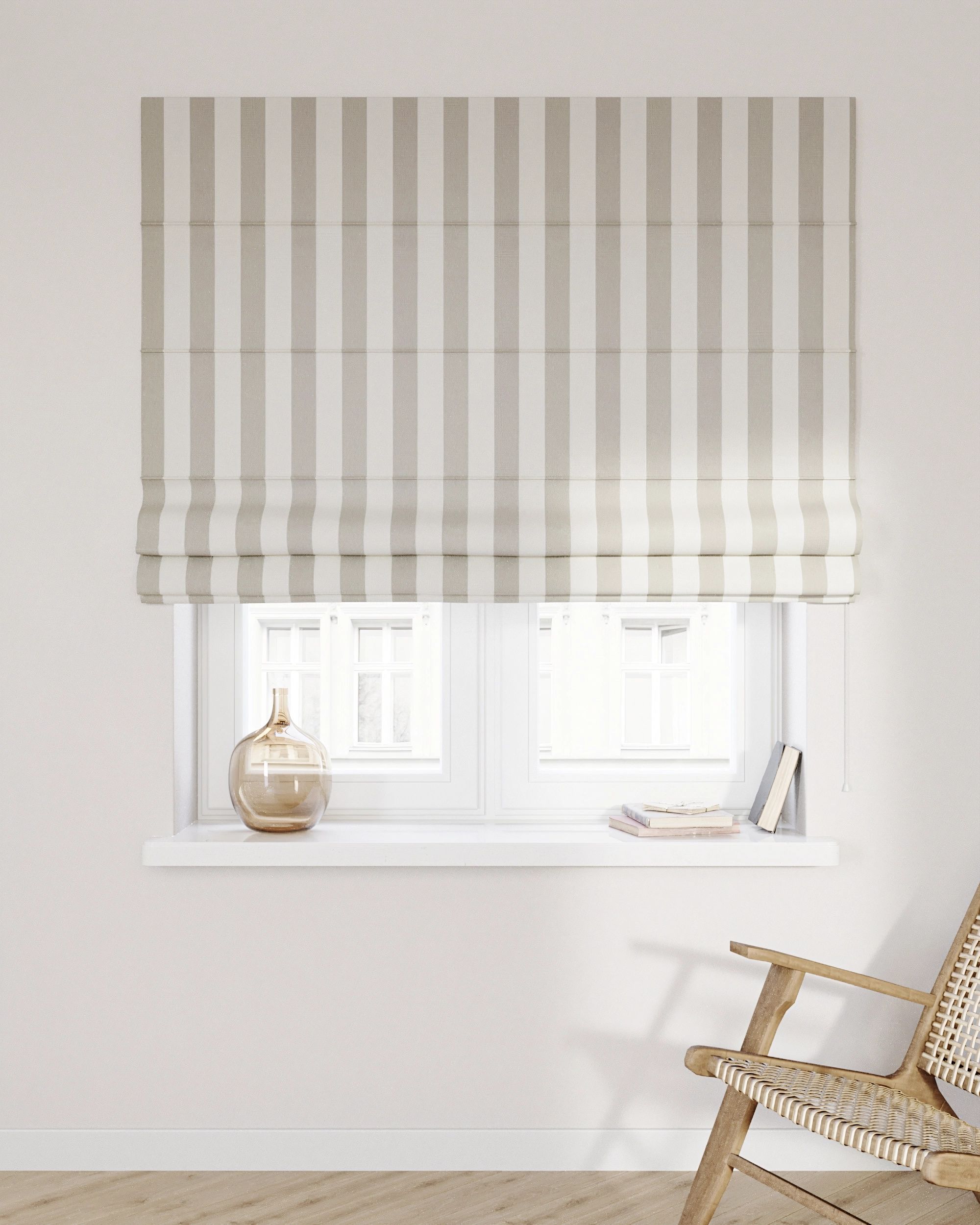 Store bateau Billie couleur beige tissu à motifs (hover)