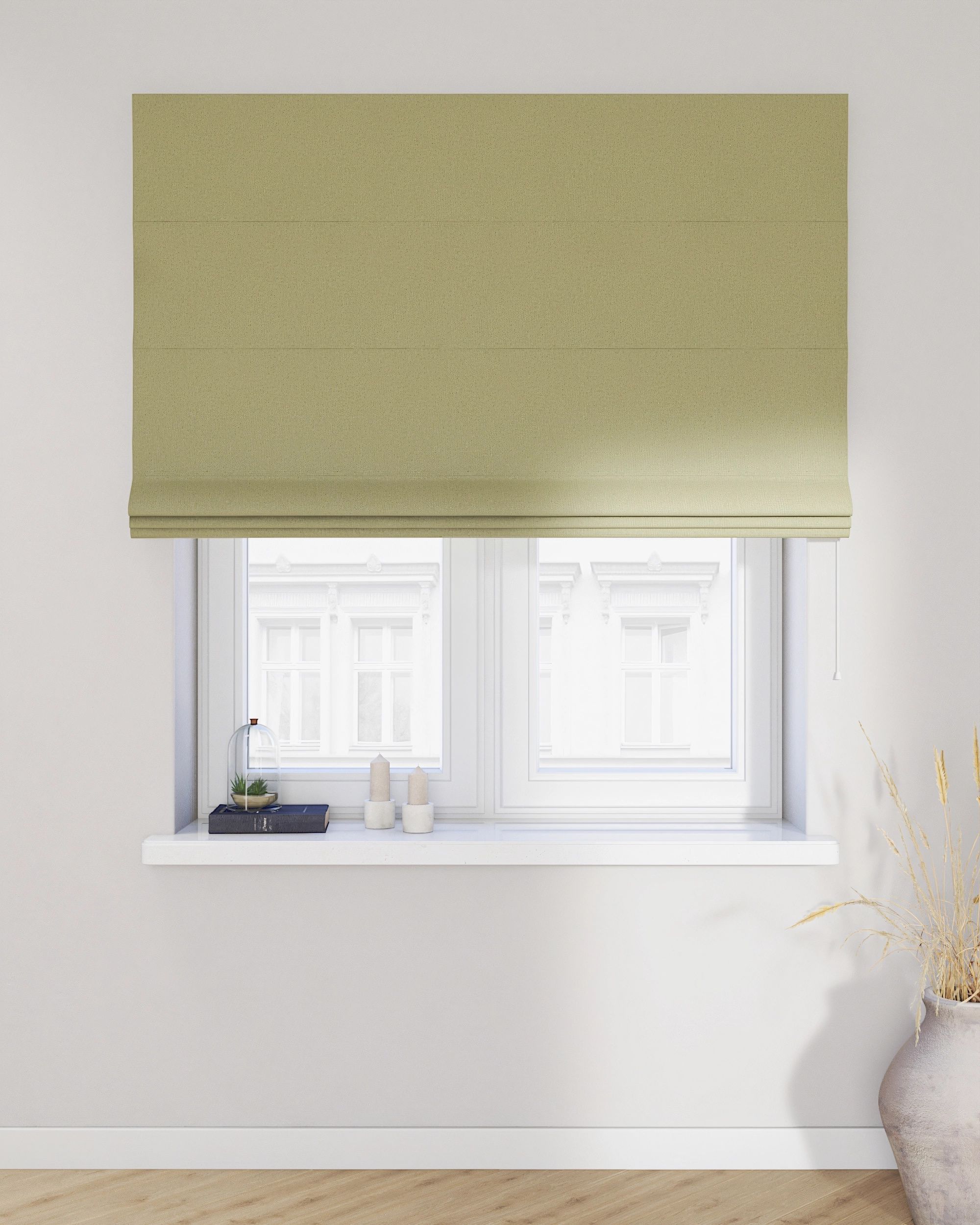 Store bateau Billie couleur vert tissu tresse, black-out (hover)