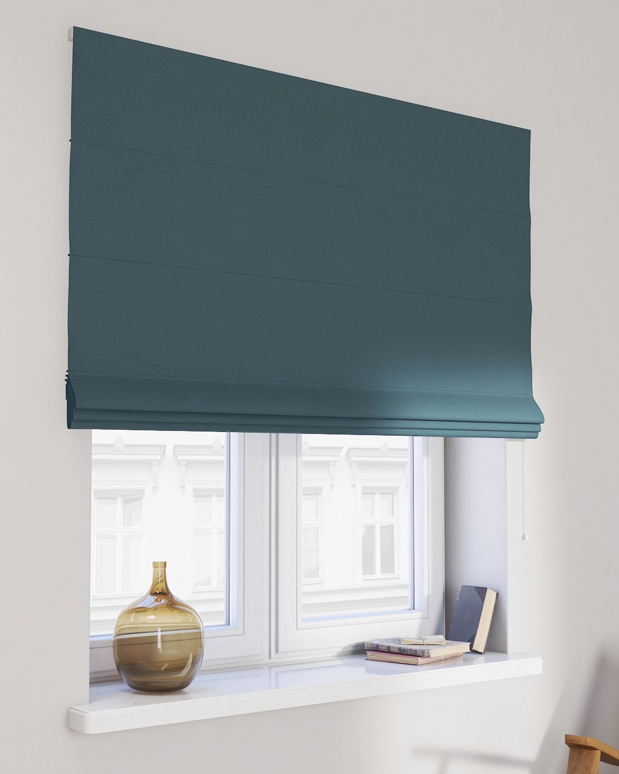 Store bateau Billie couleur bleu tissu tresse, black-out