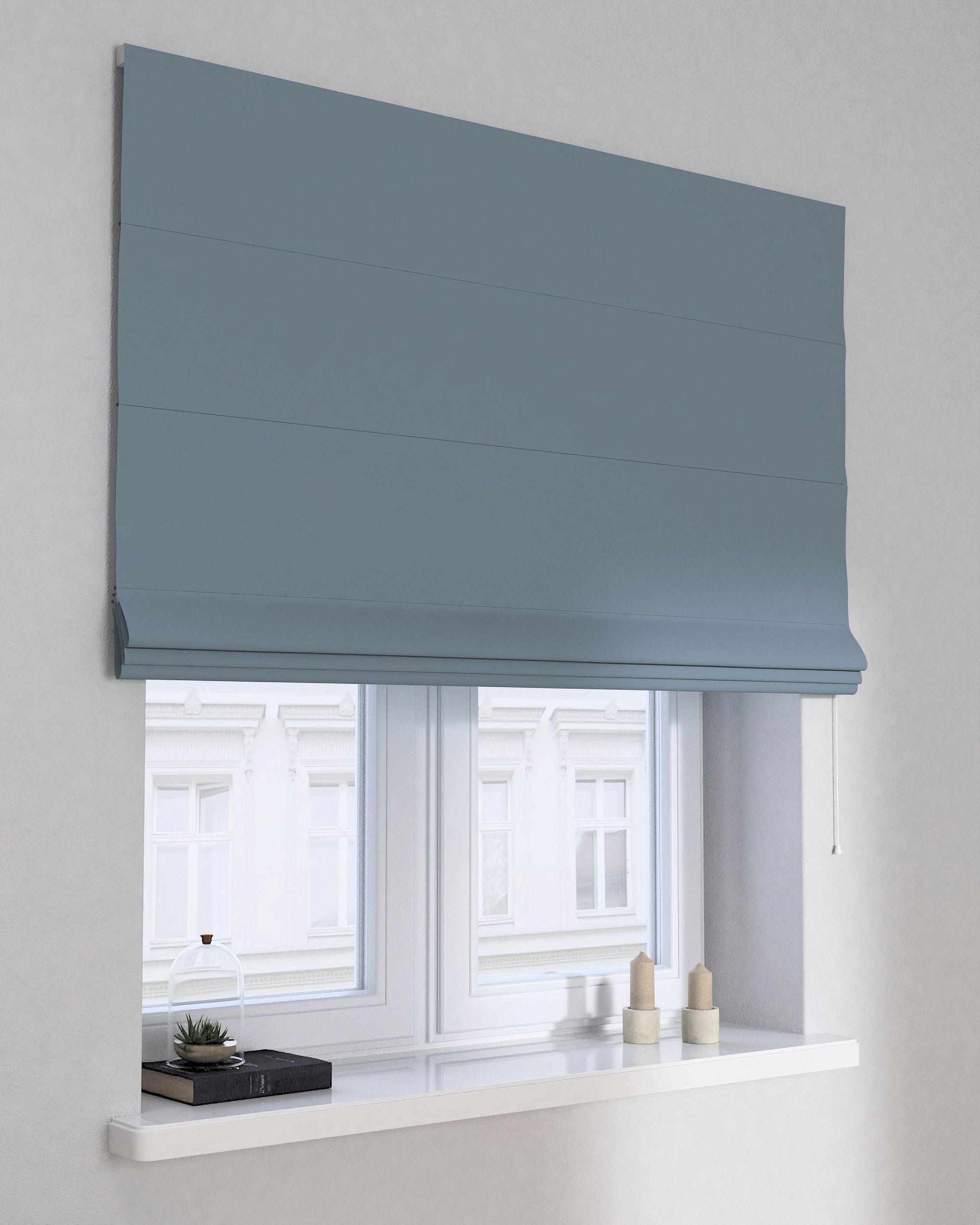 Store bateau Billie couleur bleu tissu black-out
