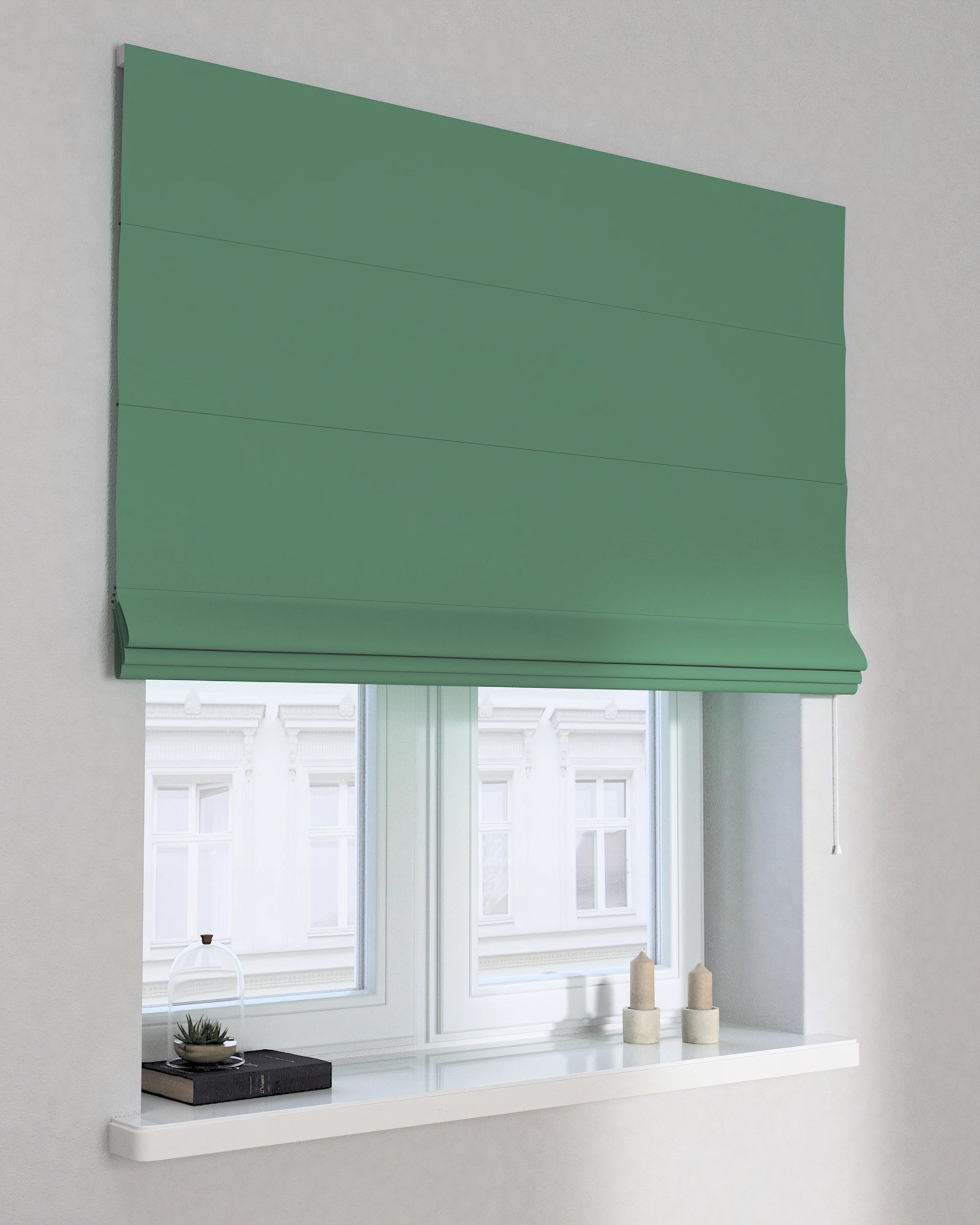 Store bateau Billie couleur vert tissu black-out