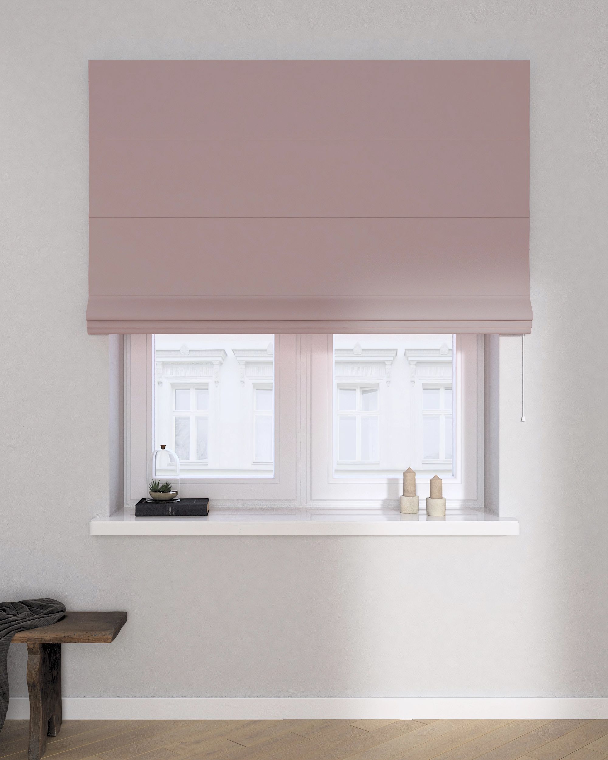 Store bateau Billie couleur rose tissu black-out (hover)