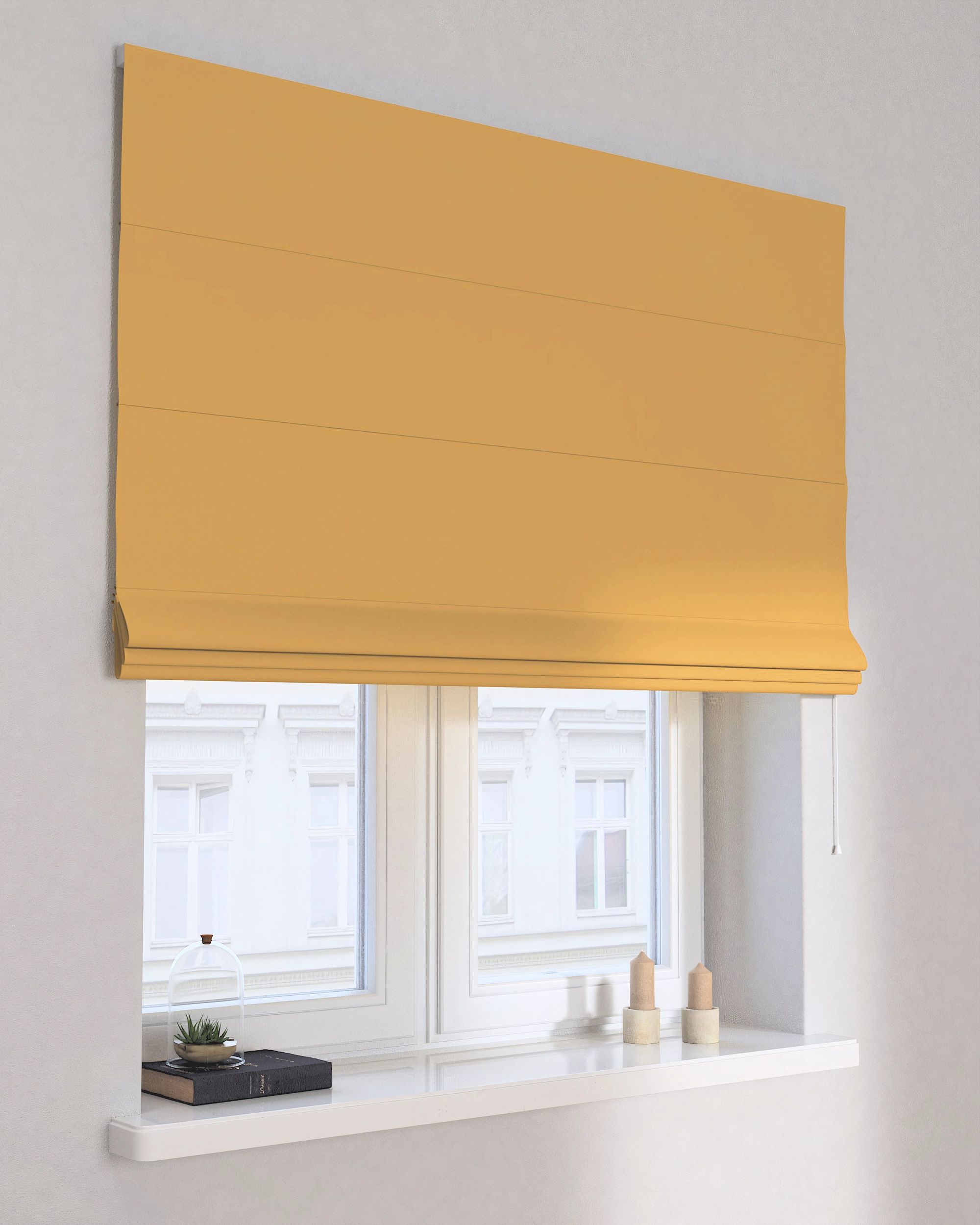 Store bateau Billie couleur jaune tissu black-out