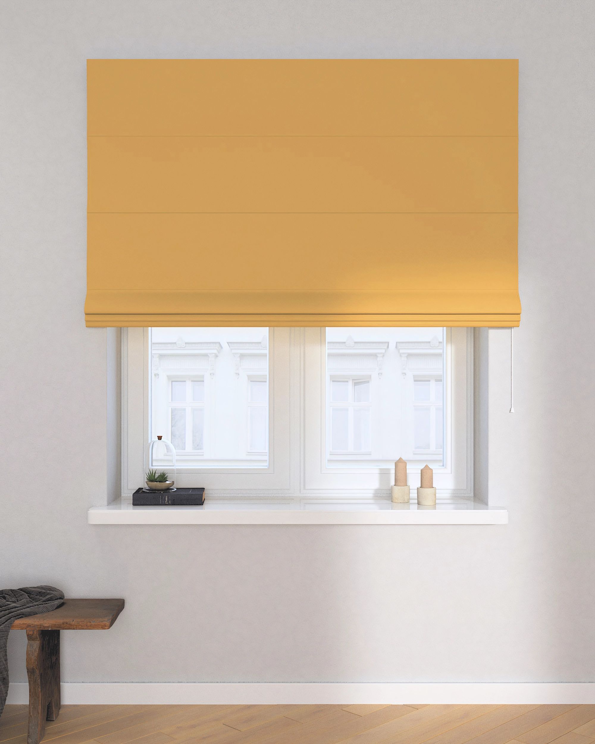 Store bateau Billie couleur jaune tissu black-out (hover)
