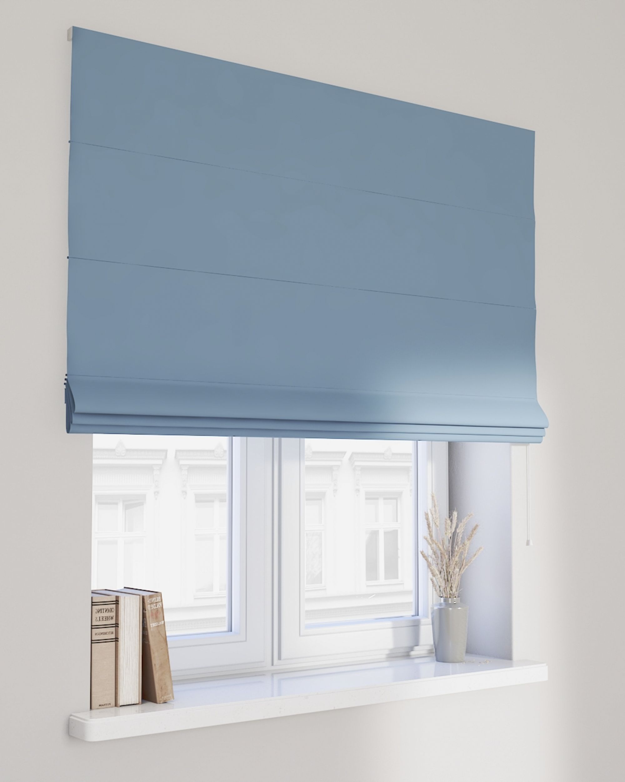 Store bateau Billie couleur bleu tissu black-out