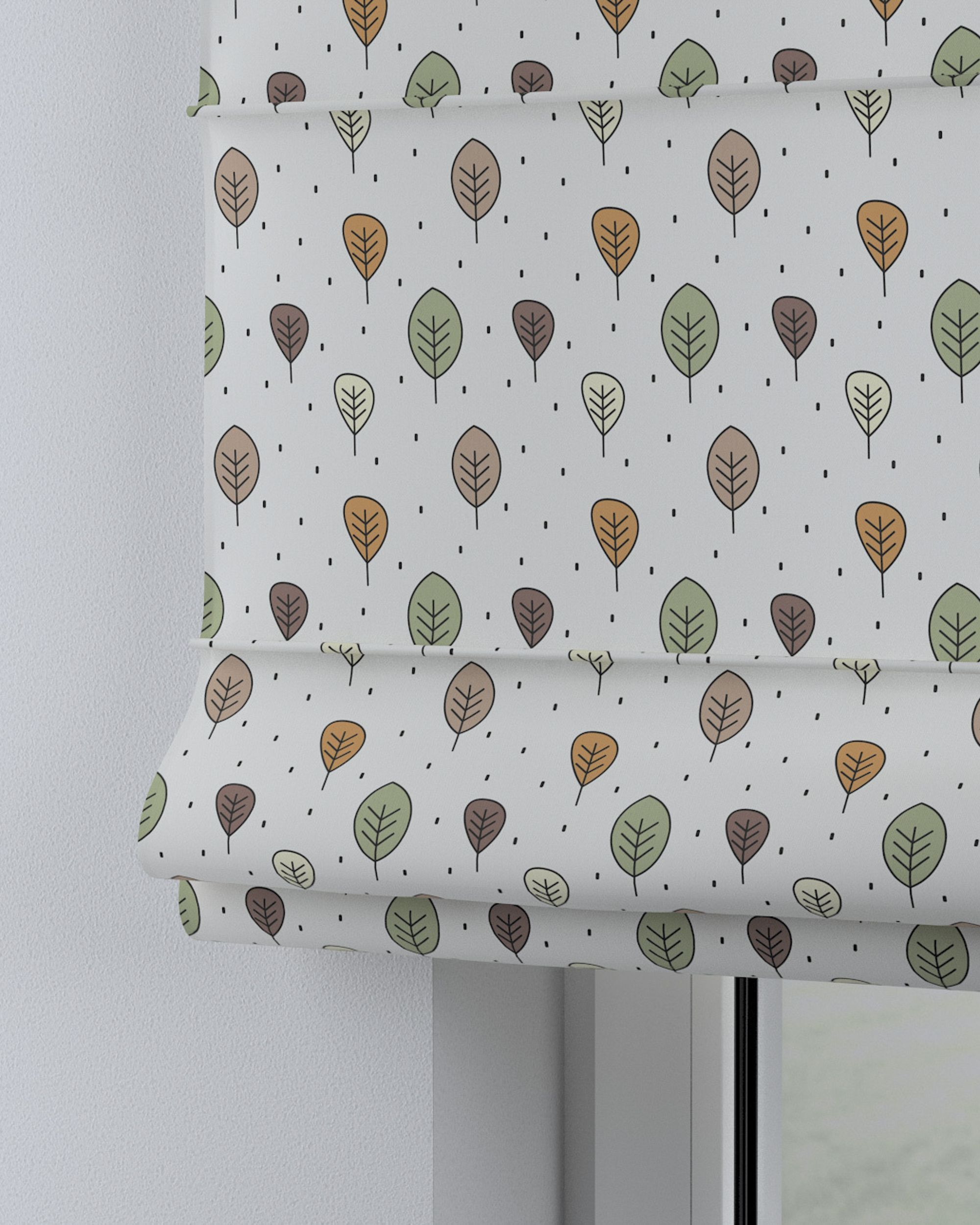 Store bateau Billie couleur marron tissu à motifs (hover)