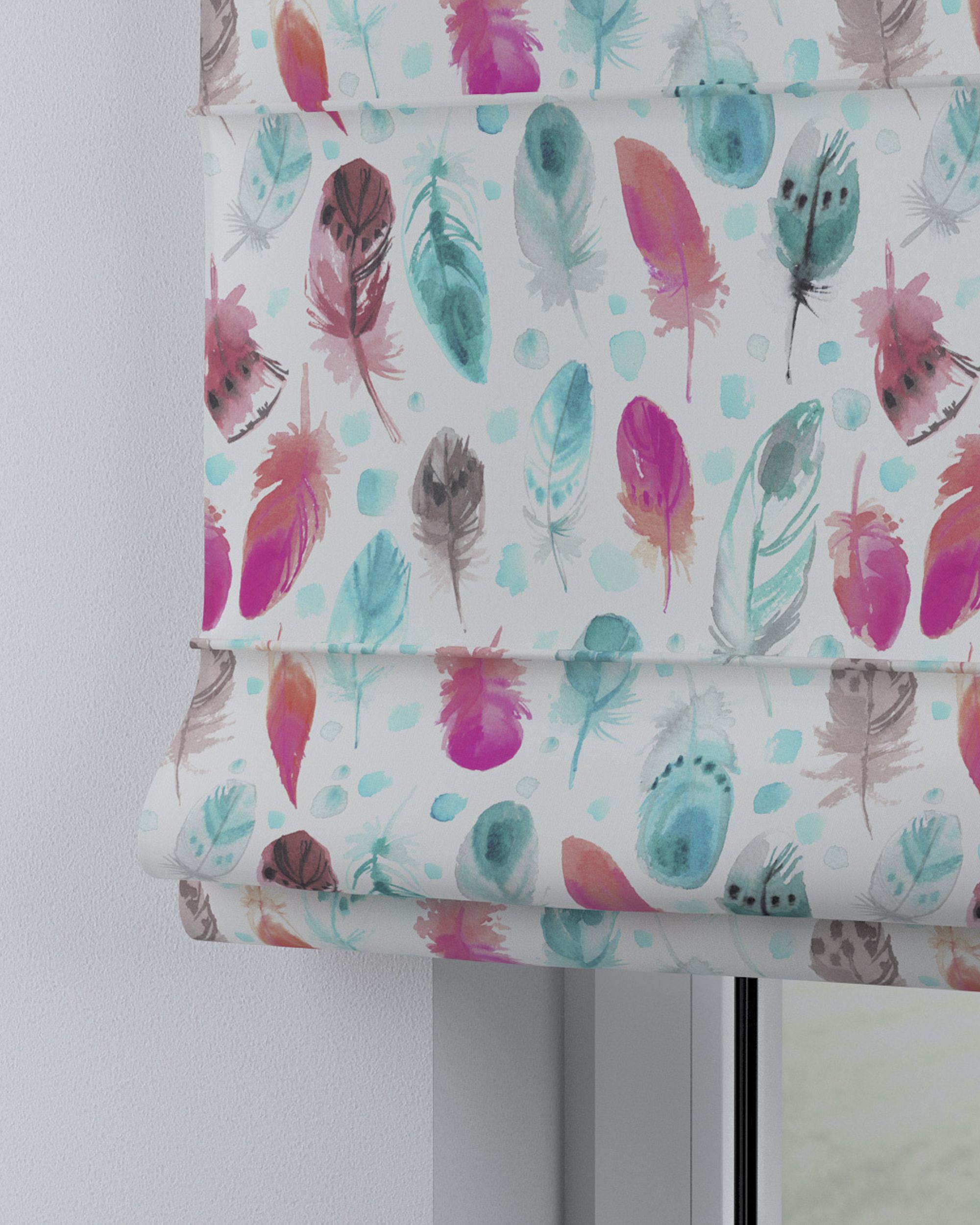 Store bateau Billie couleur bleu tissu à motifs (hover)