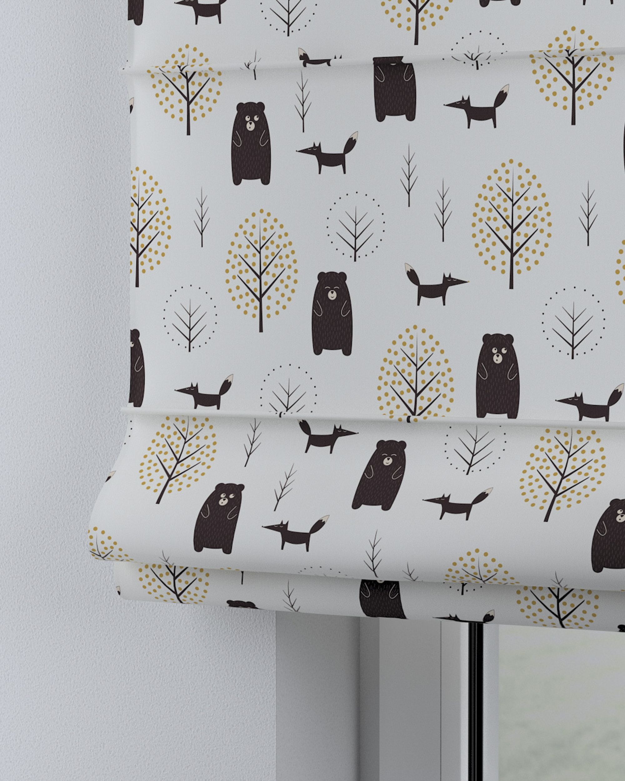 Store bateau Billie couleur marron tissu à motifs (hover)