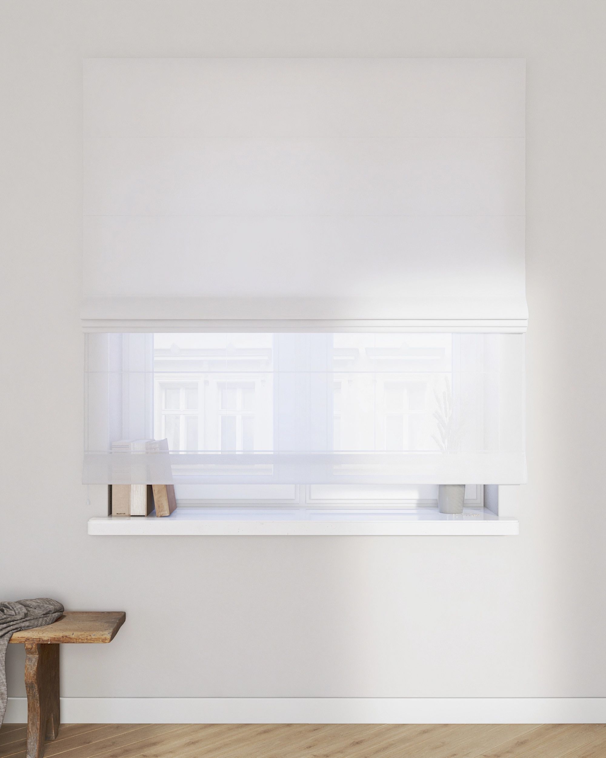 Store romain Duo couleur blanc (hover)