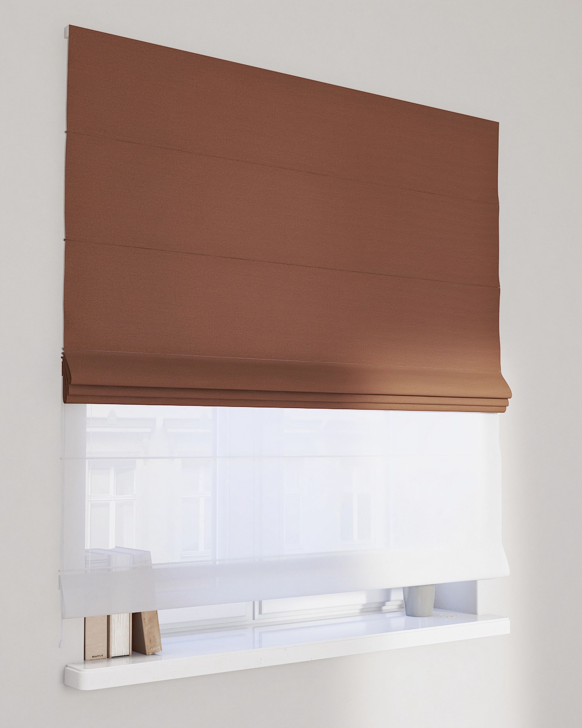Store romain Duo couleur marron