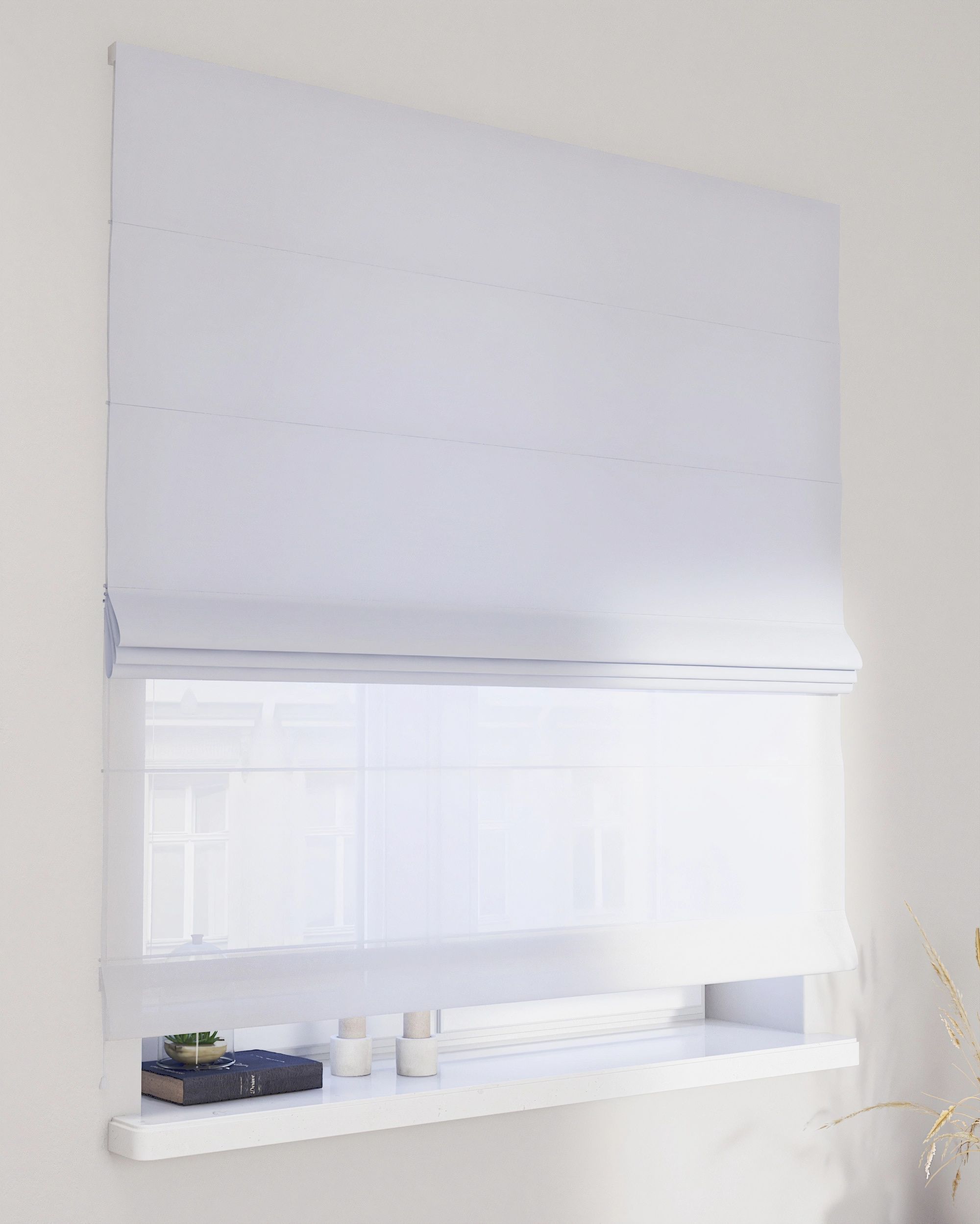 Store romain Duo couleur bleu