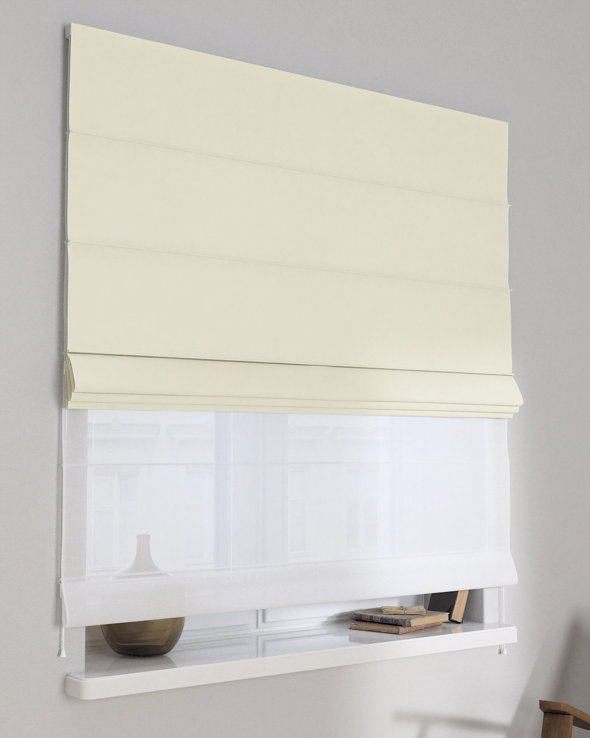 Store romain Duo couleur crème
