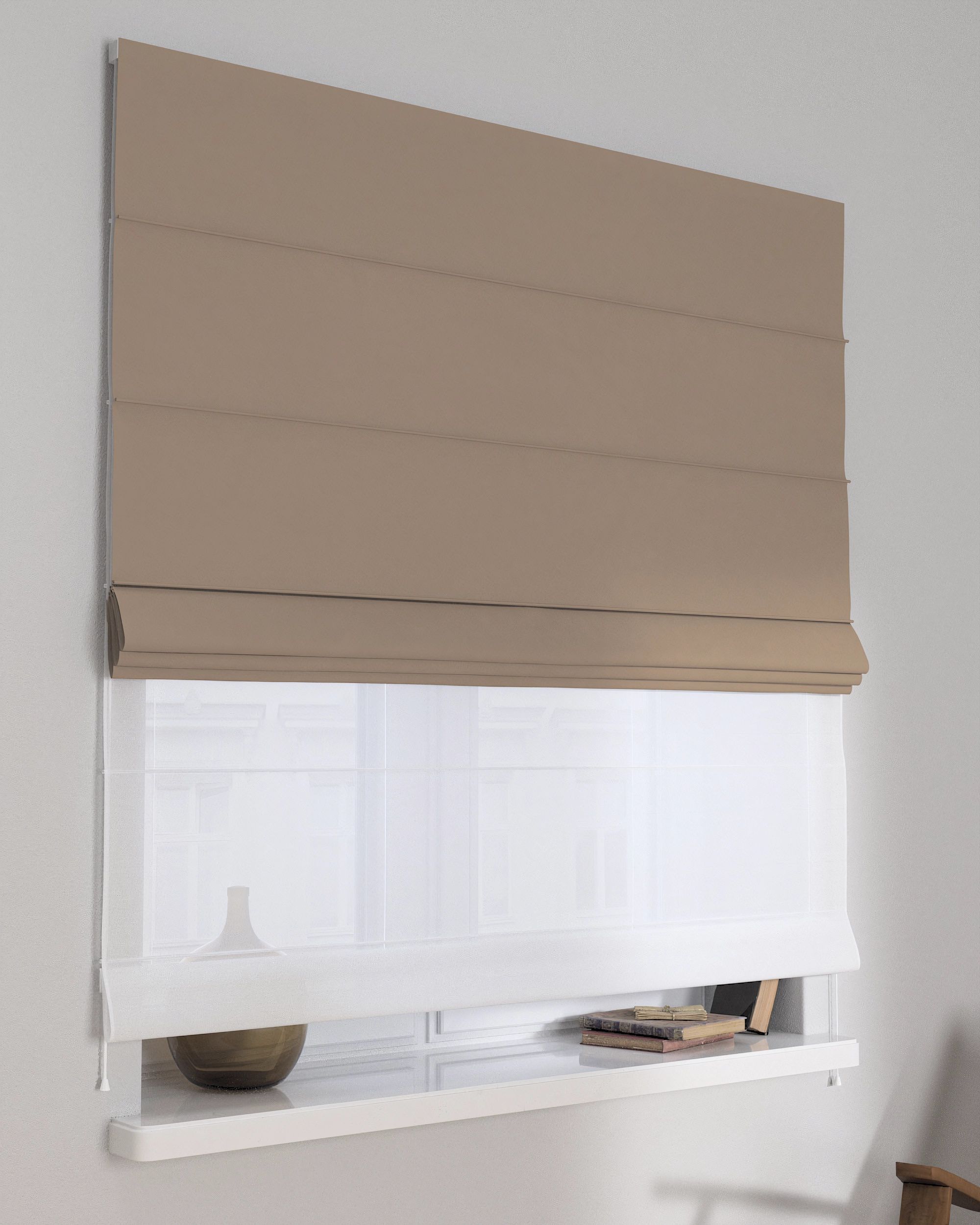 Store romain Duo couleur beige
