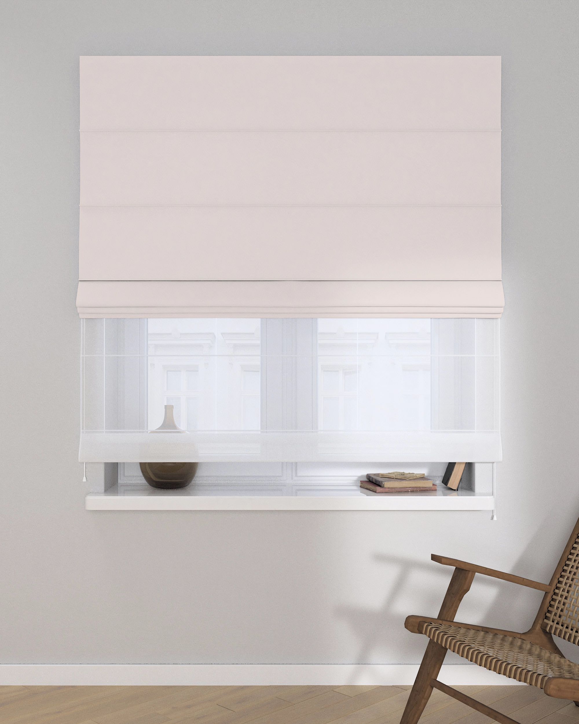 Store romain Duo couleur crème (hover)