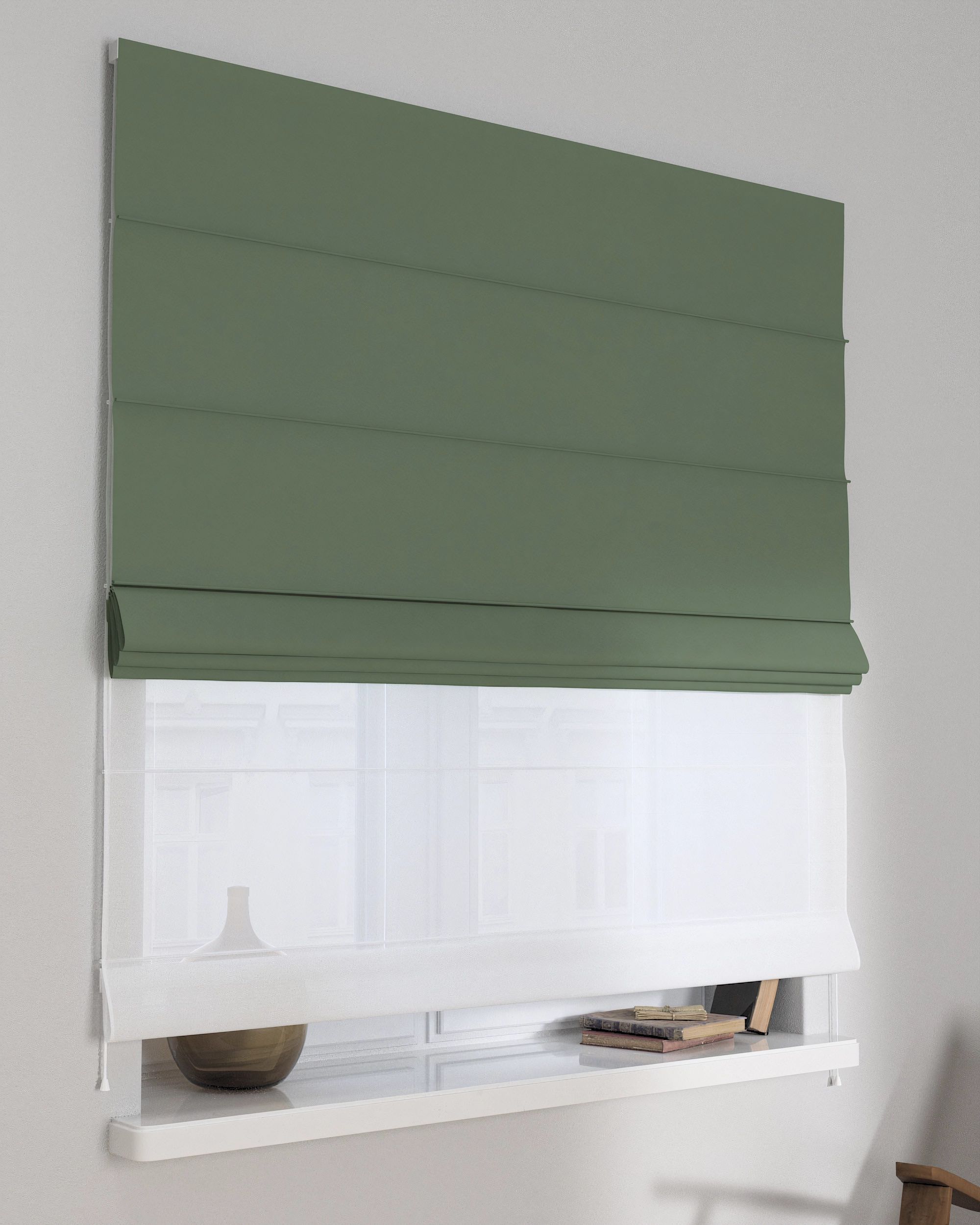 Store romain Duo couleur vert