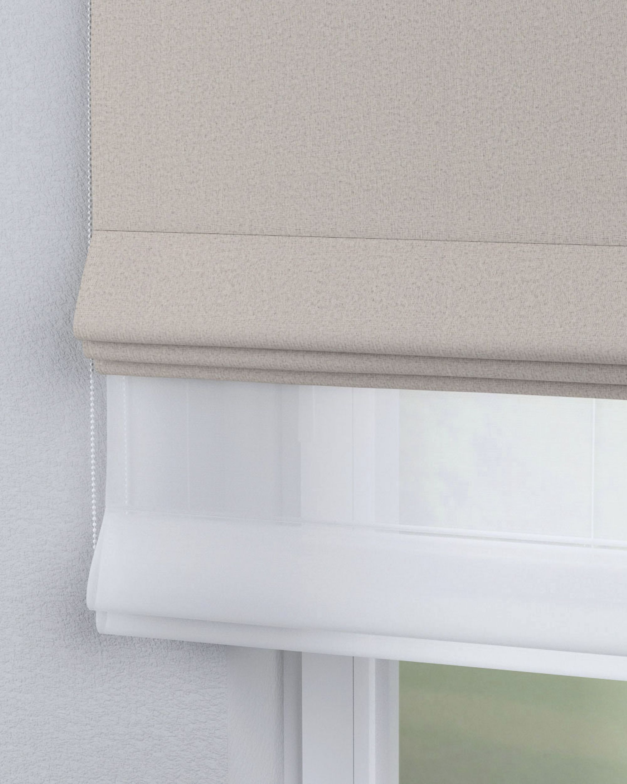 Store romain Duo couleur beige tissu black-out (hover)