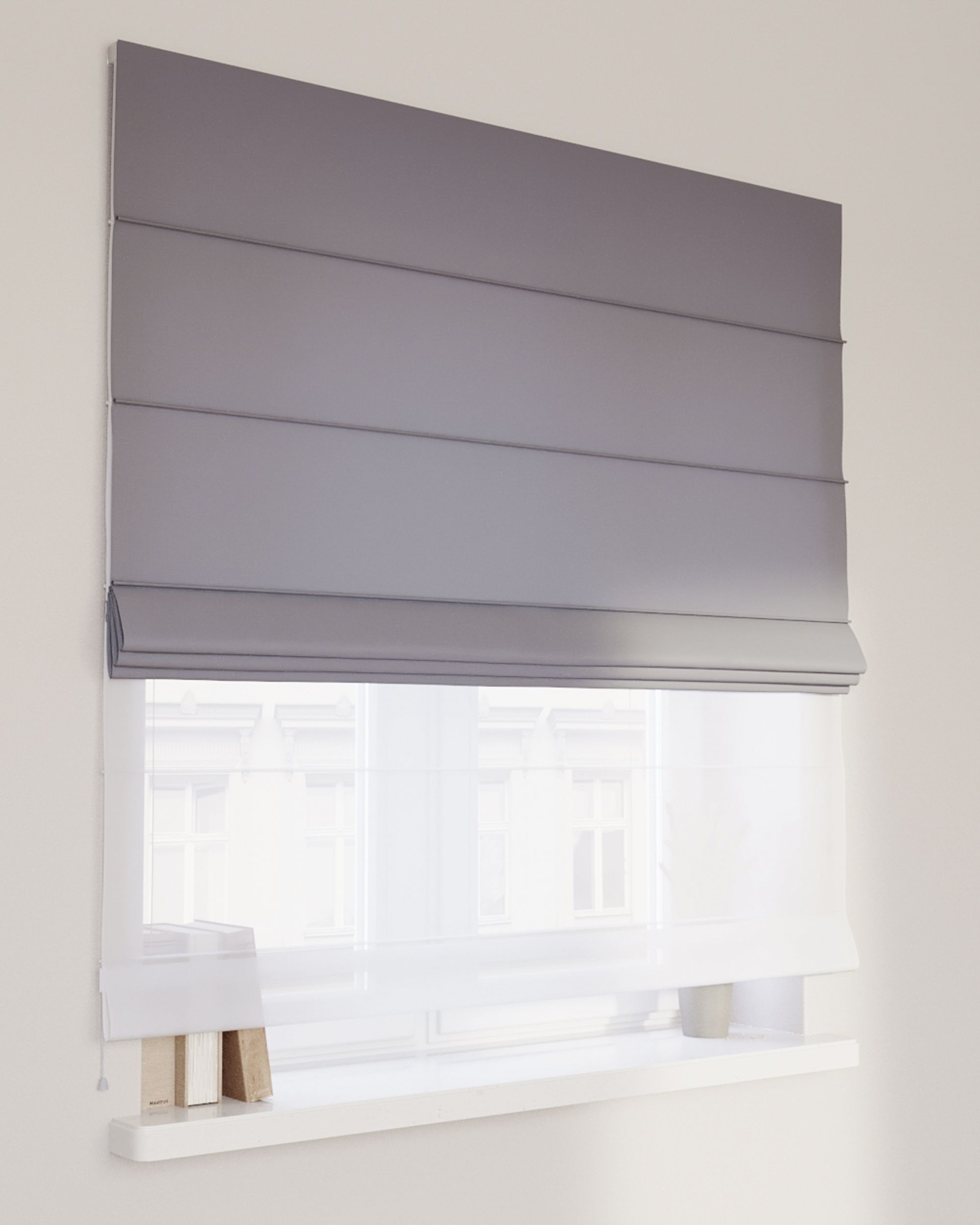 Store romain Duo couleur gris