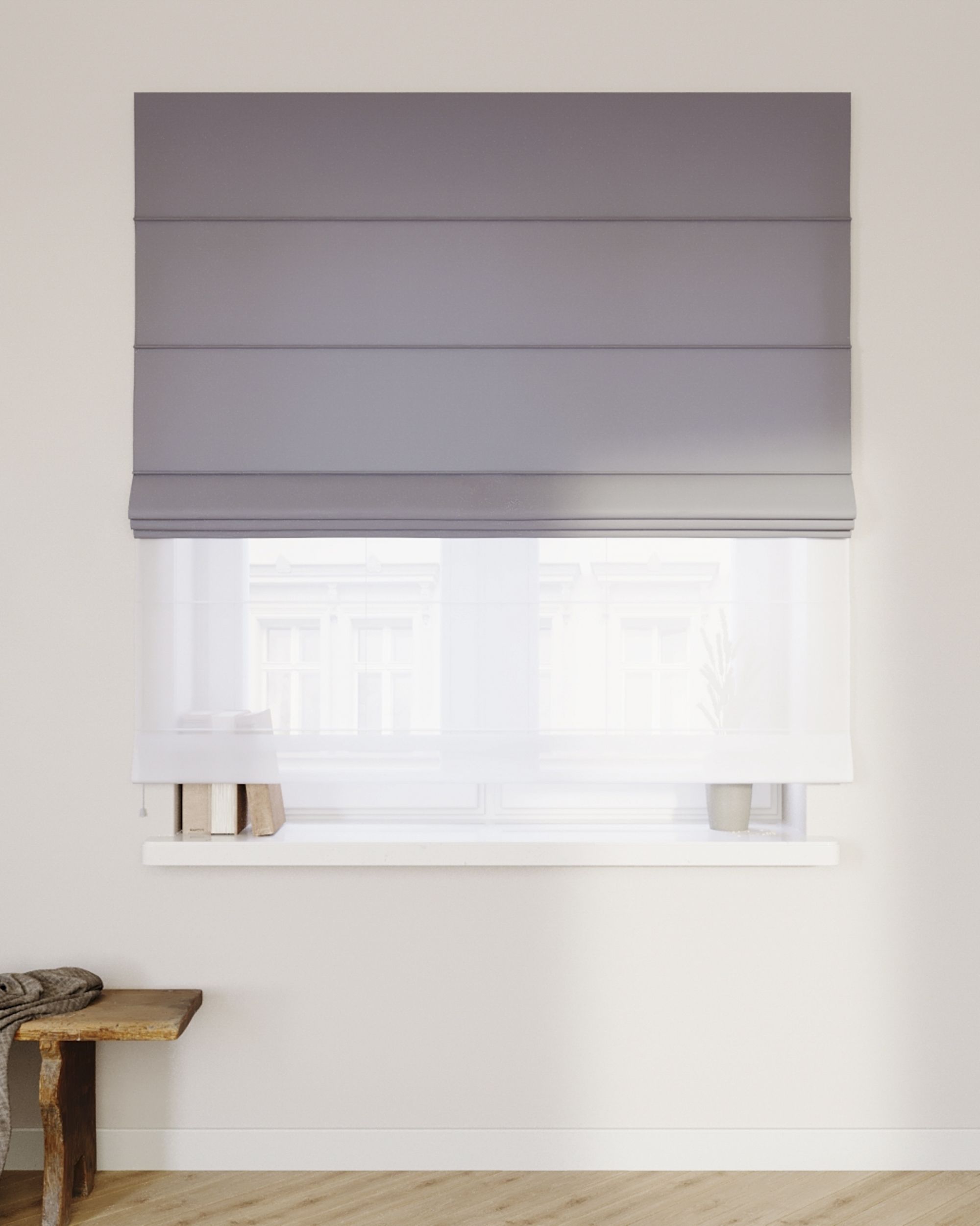 Store romain Duo couleur gris (hover)