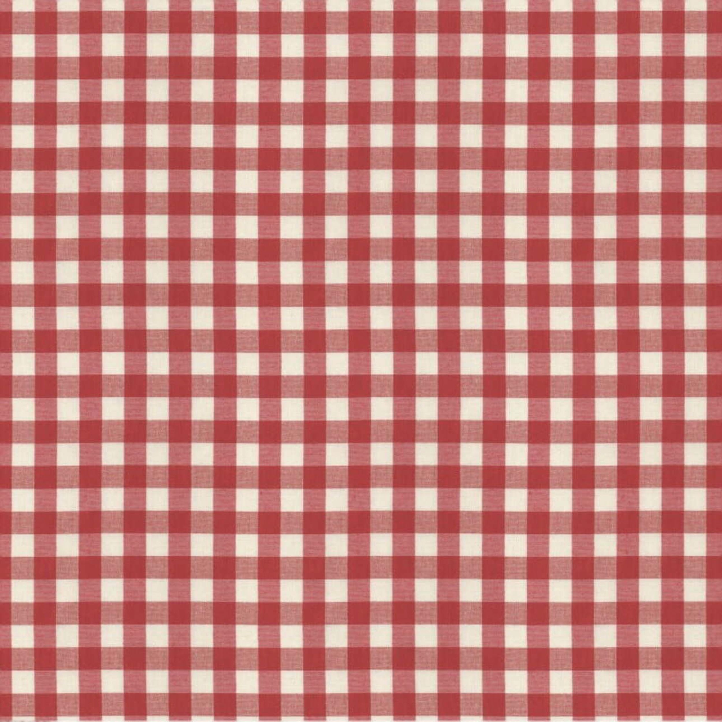 136-16 carreaux rouge et blanc (1,5x1,5cm)
