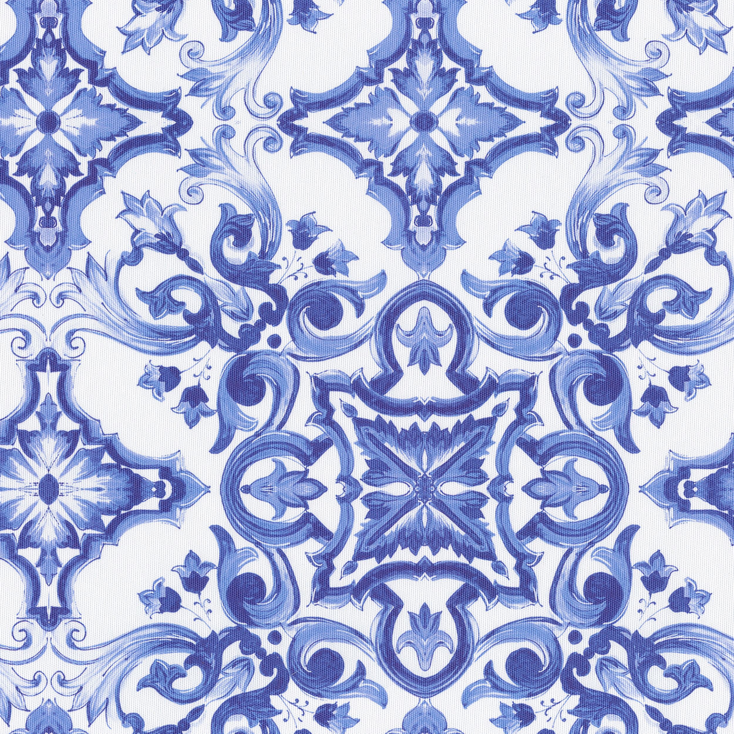 145-17 motifs bleus sur fond blanc