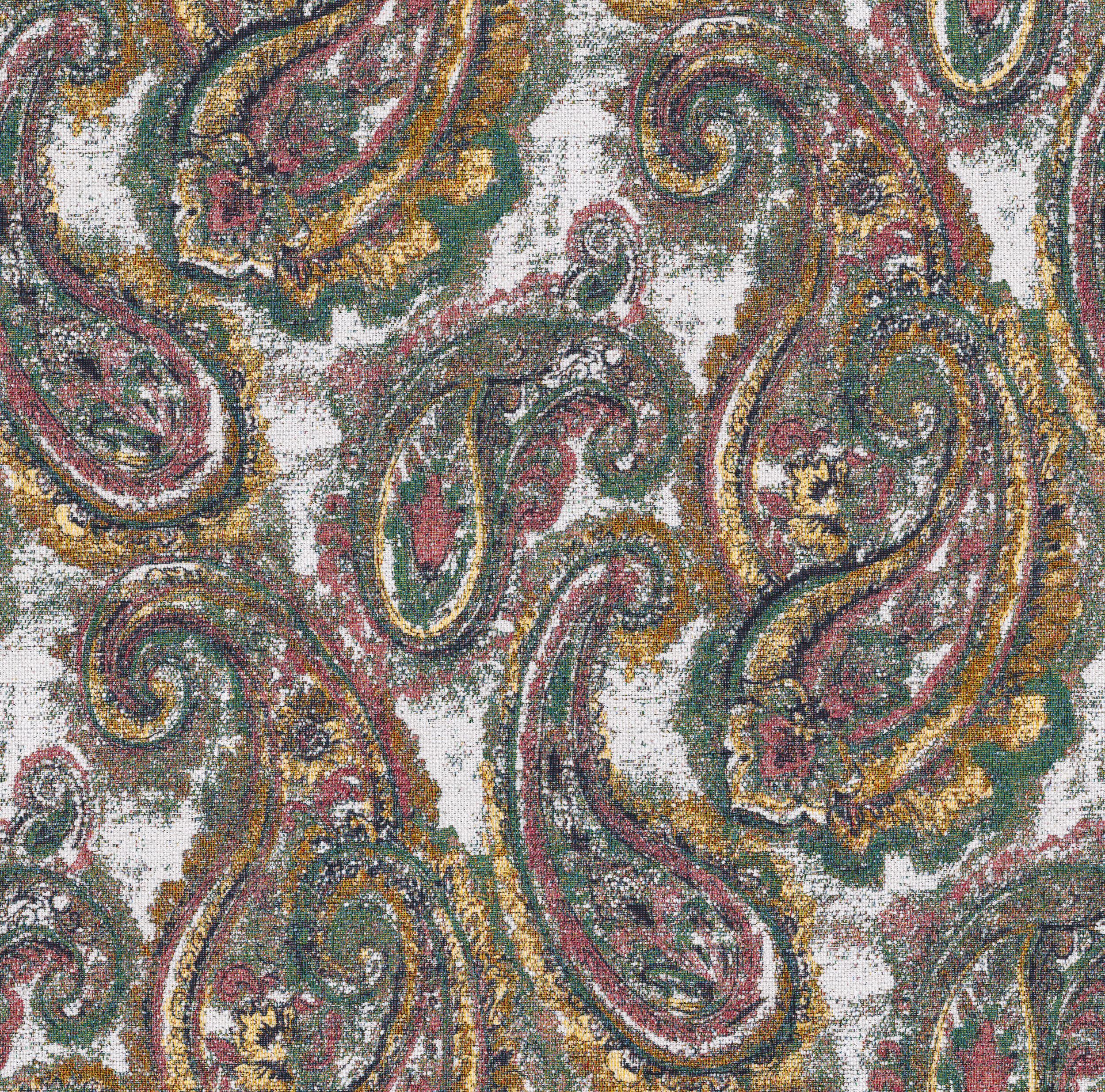 145-35 paisley multicolore sur fond crème